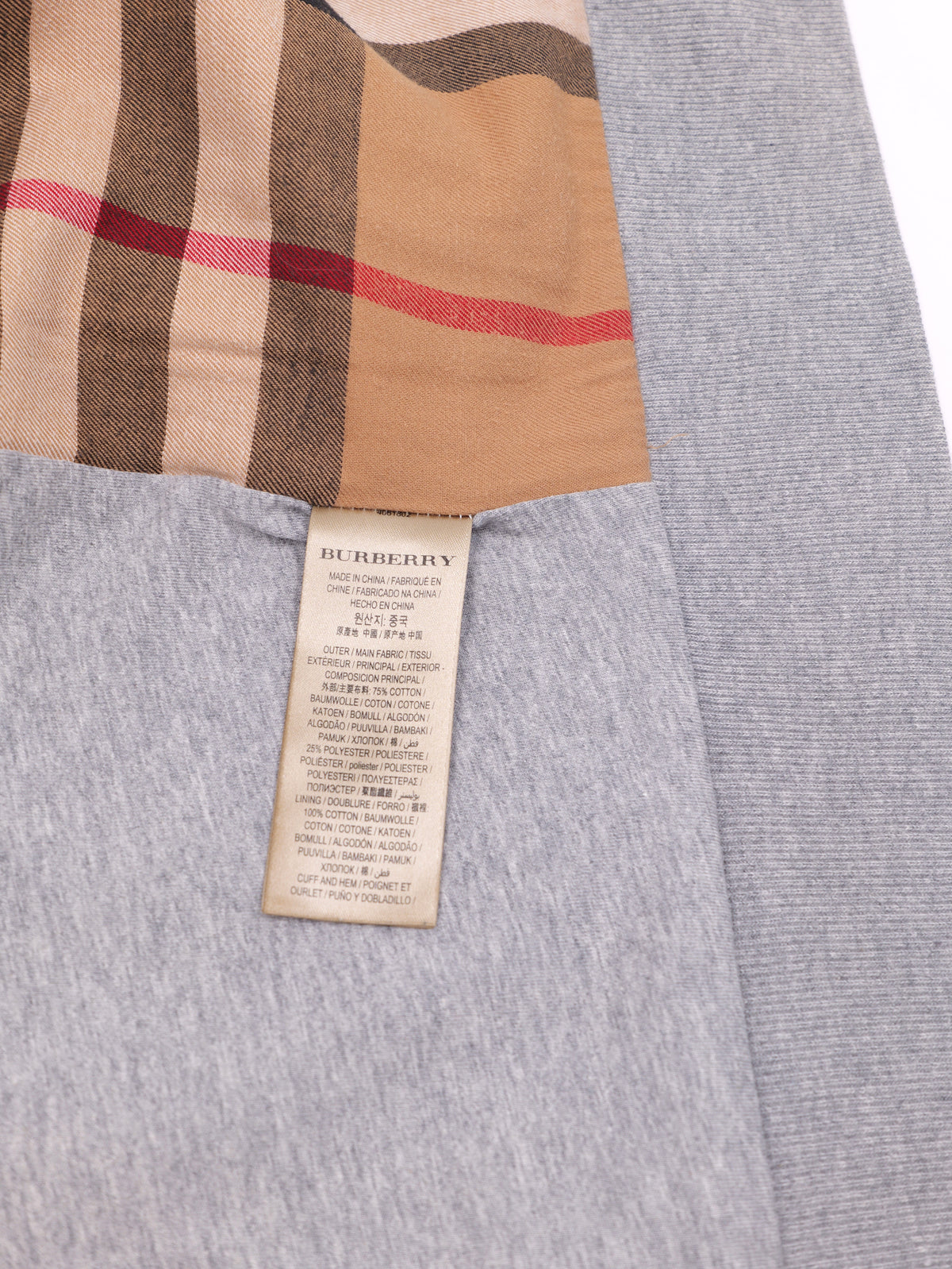 Burberry Check Zip Hoodie