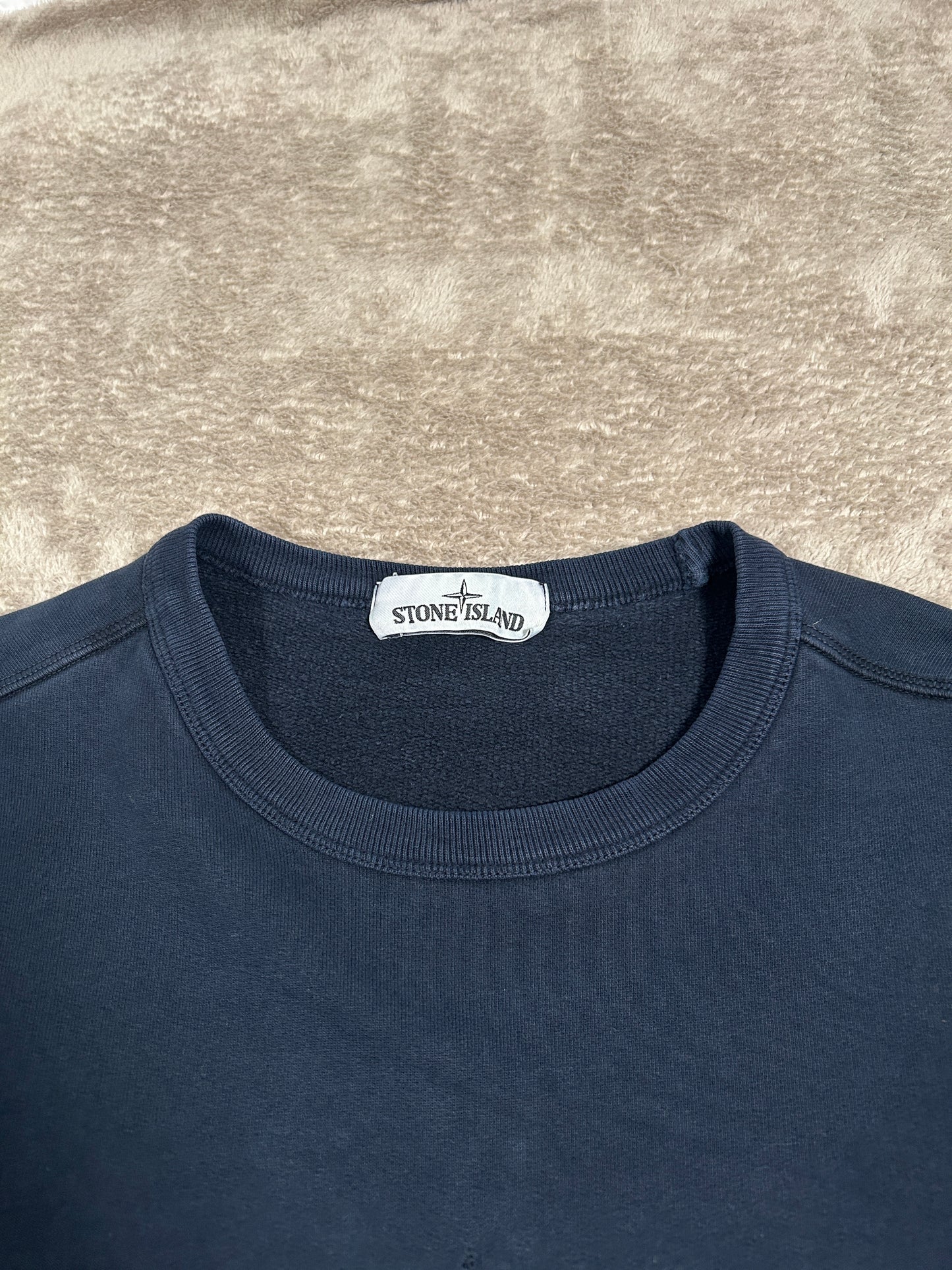 Stone Island Spellout Sweatshirt Navy