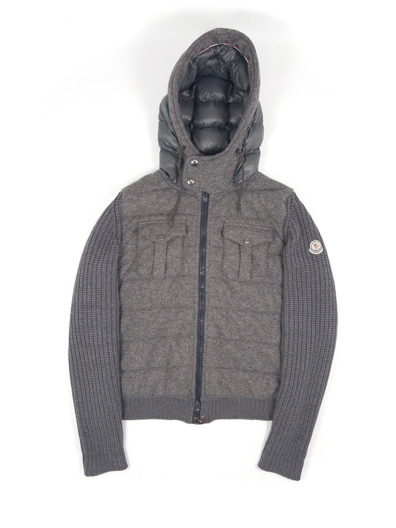 Moncler Wool Down Cardigan