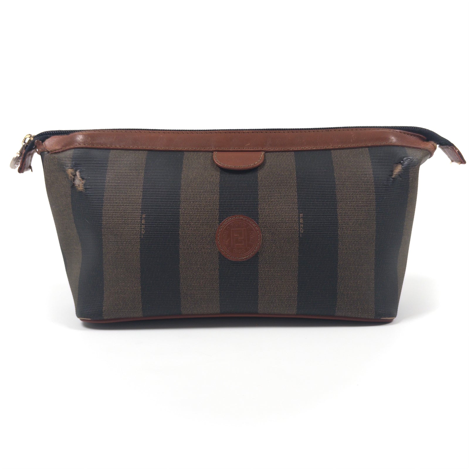 Fendi Pequot Stripe Clutch from the 80s