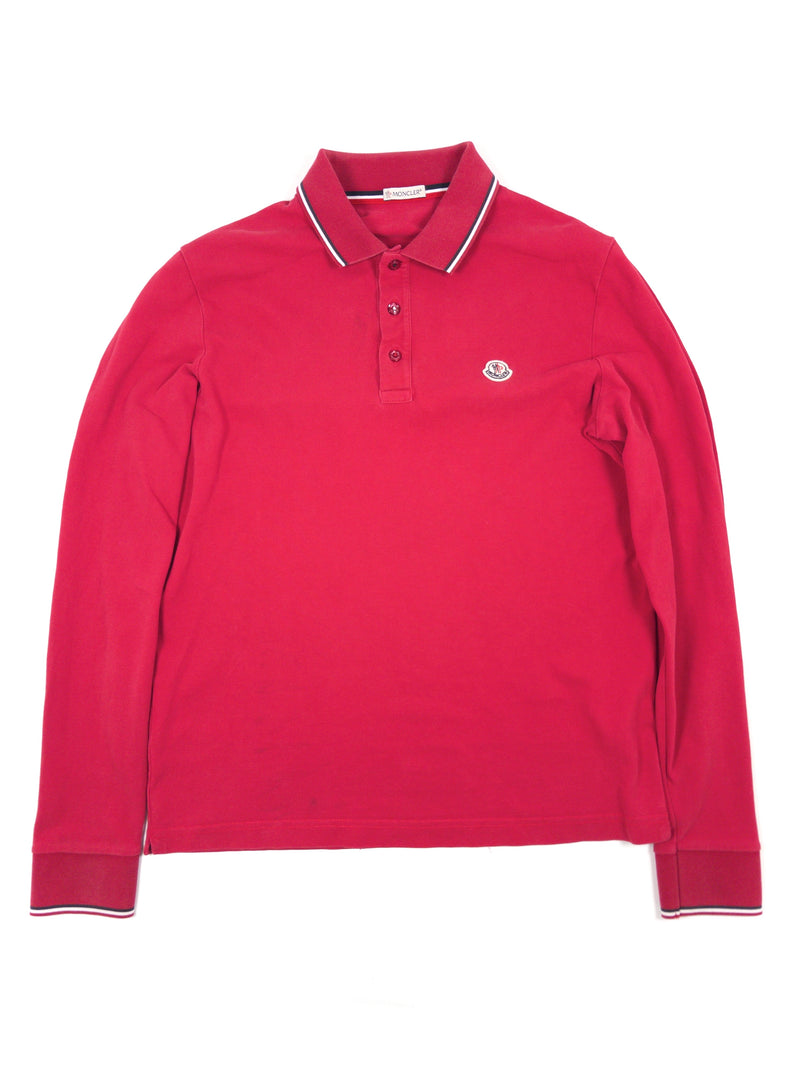 Moncler Tricolor Longsleeve Polo