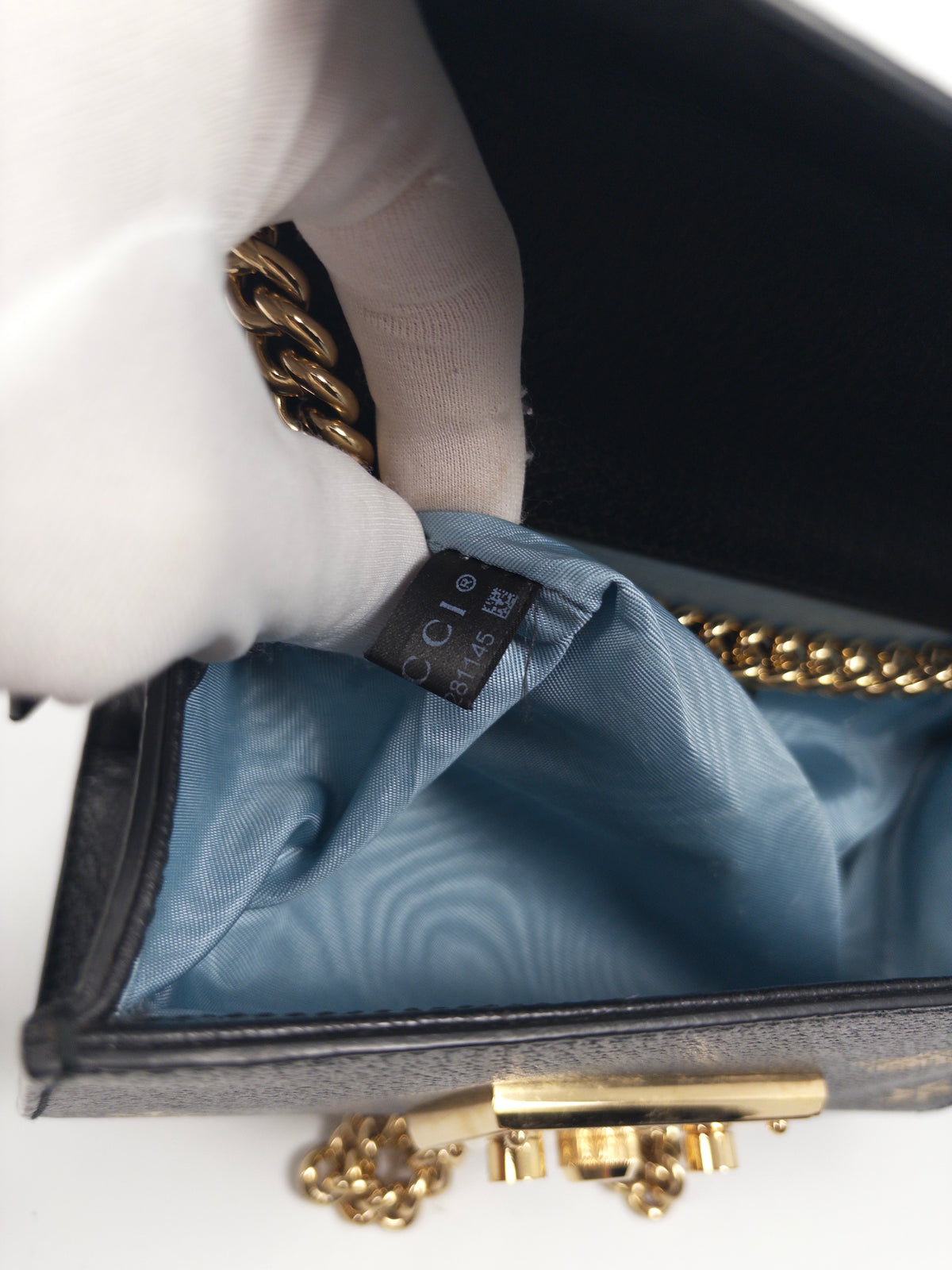 Gucci Padlock Star Bee Chain Bag