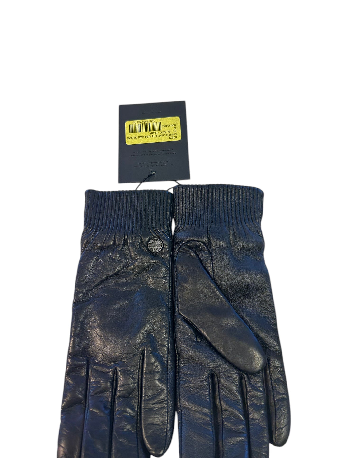 Canada Goose Dam Läderribbad Luxe Handskar