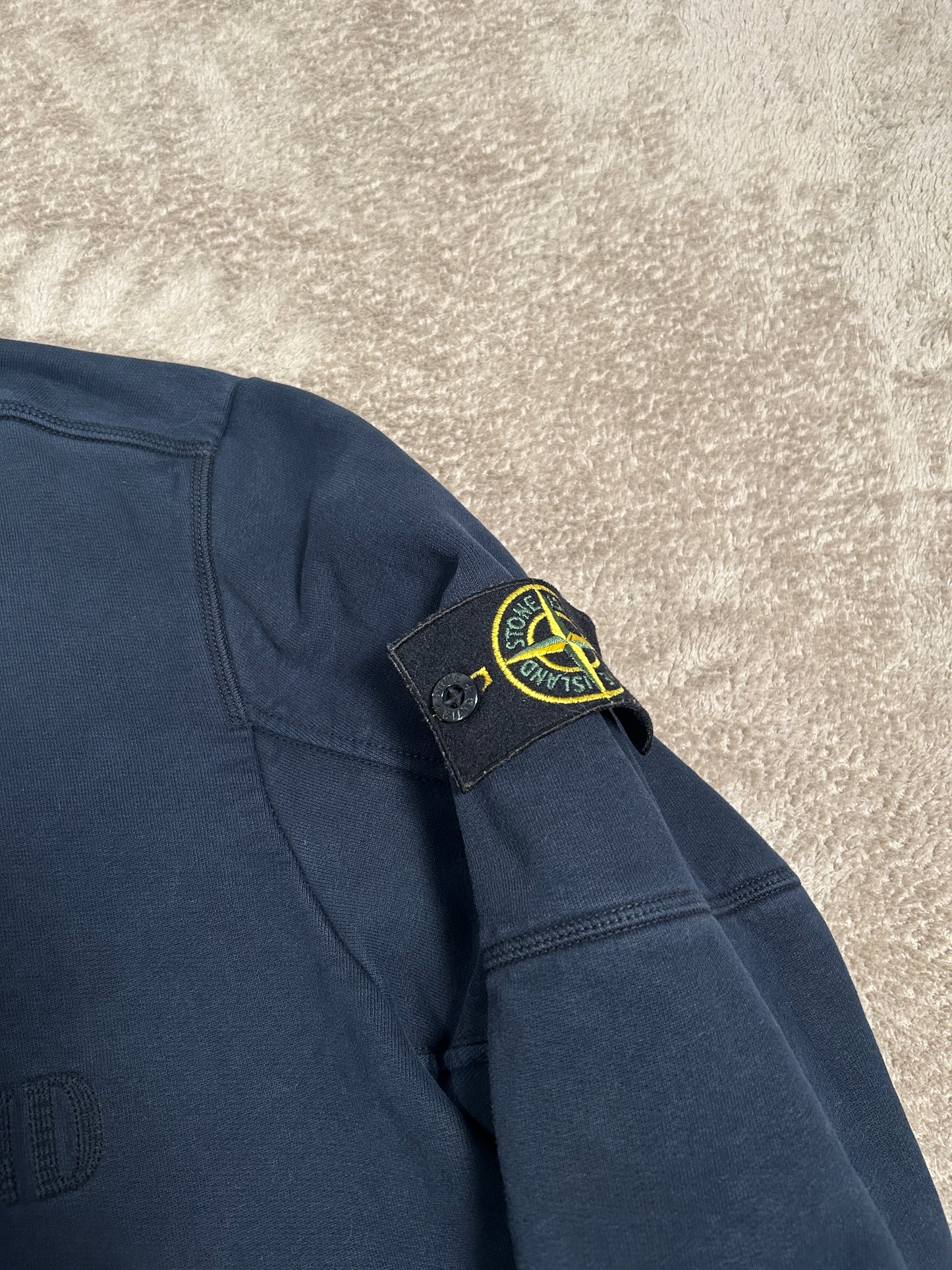 Stone Island Spellout Sweatshirt Navy