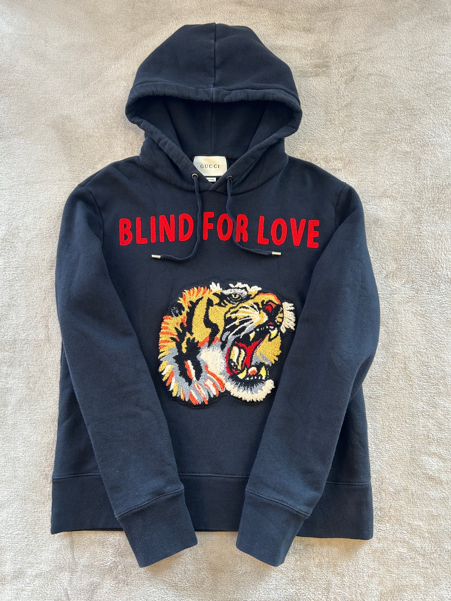 GUCCI Tiger hoodie svart