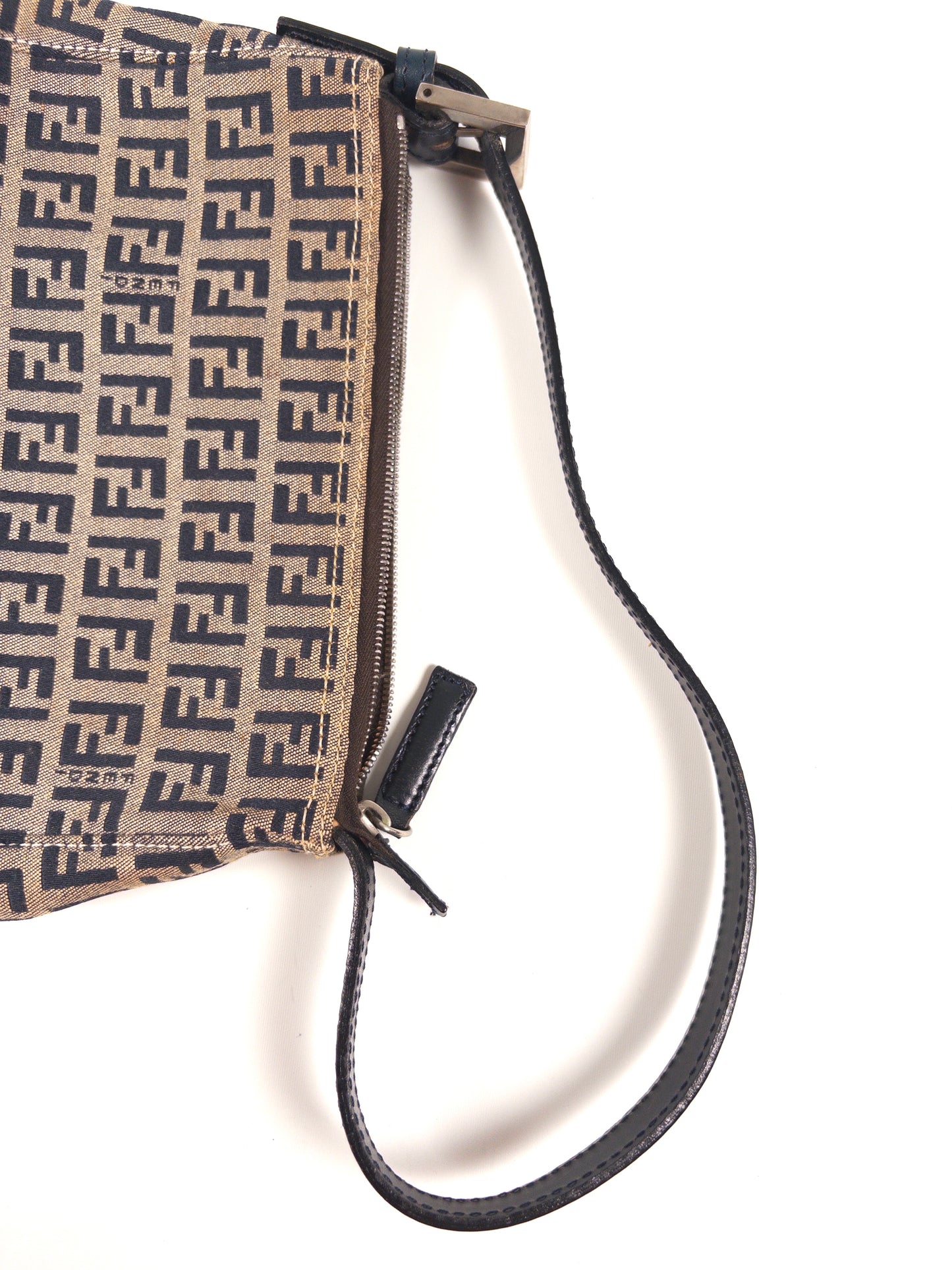 Fendi Zucchino FF Top Handle Bag