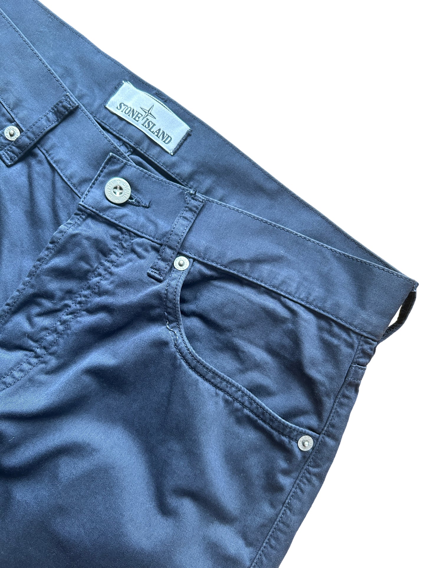 Stone Island Badge Chinos Marinblå