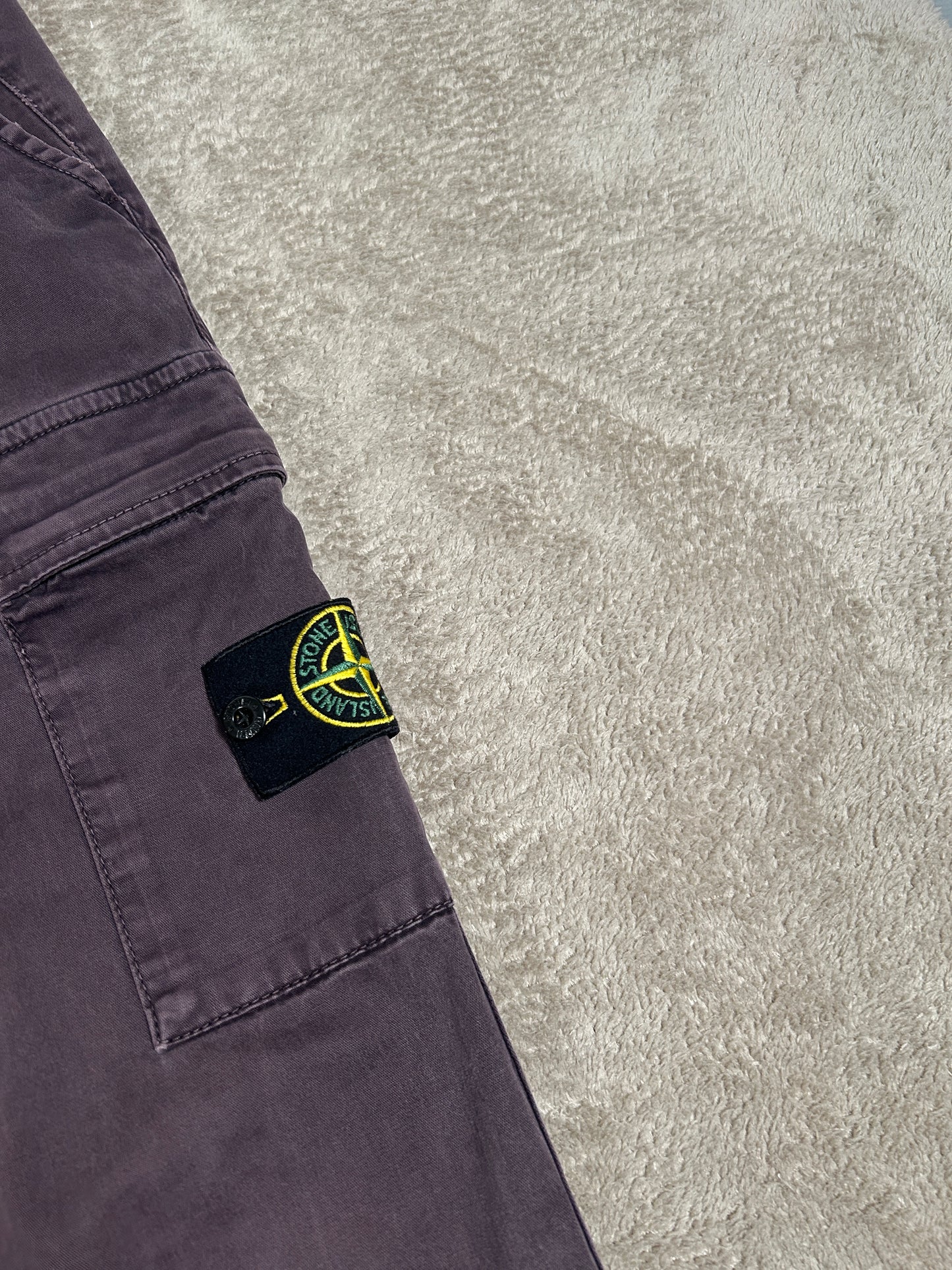 Stone Island burgundy Cargo Pants