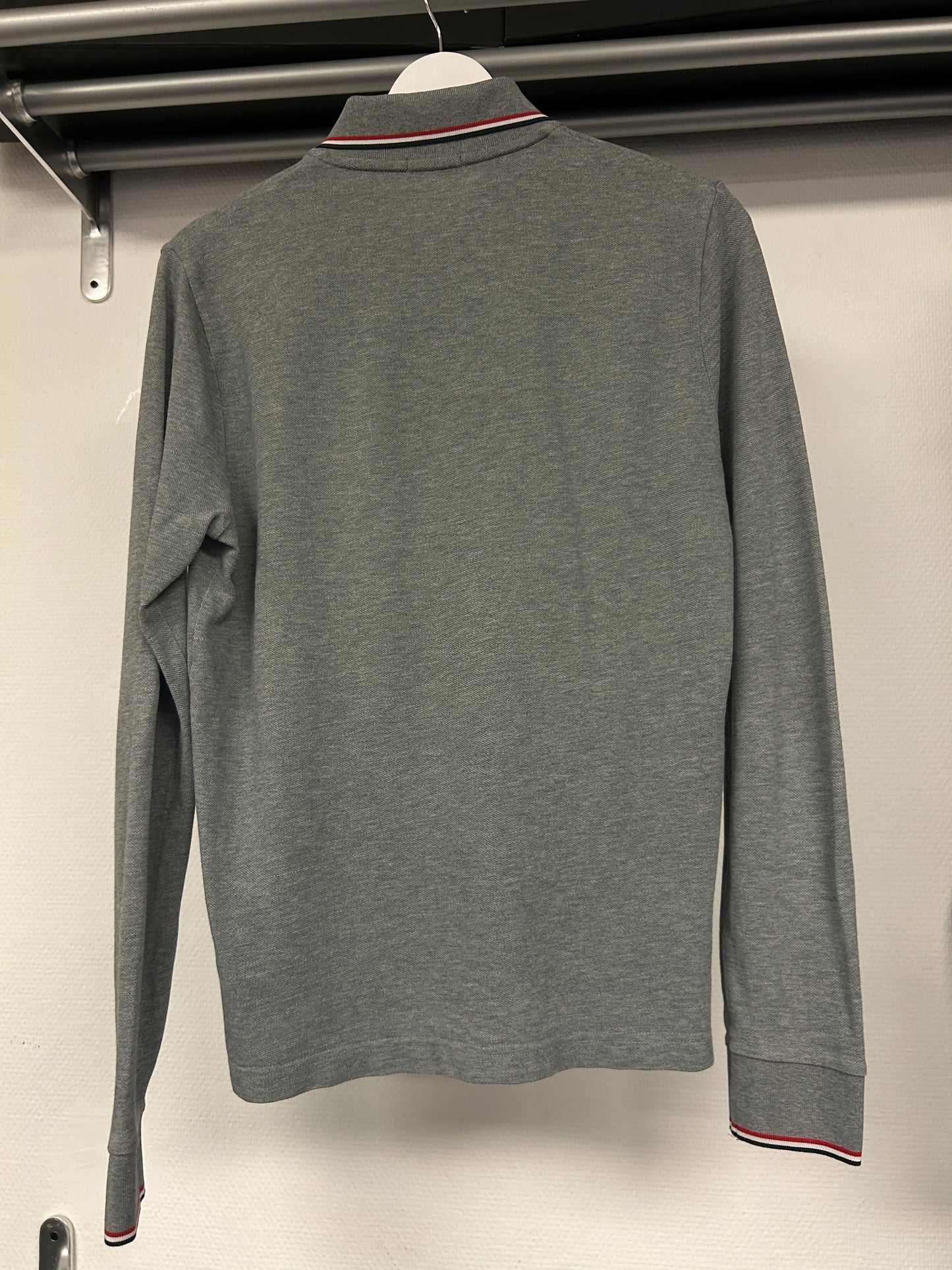 Moncler Tricolour Longsleeve Polo Shirt 185