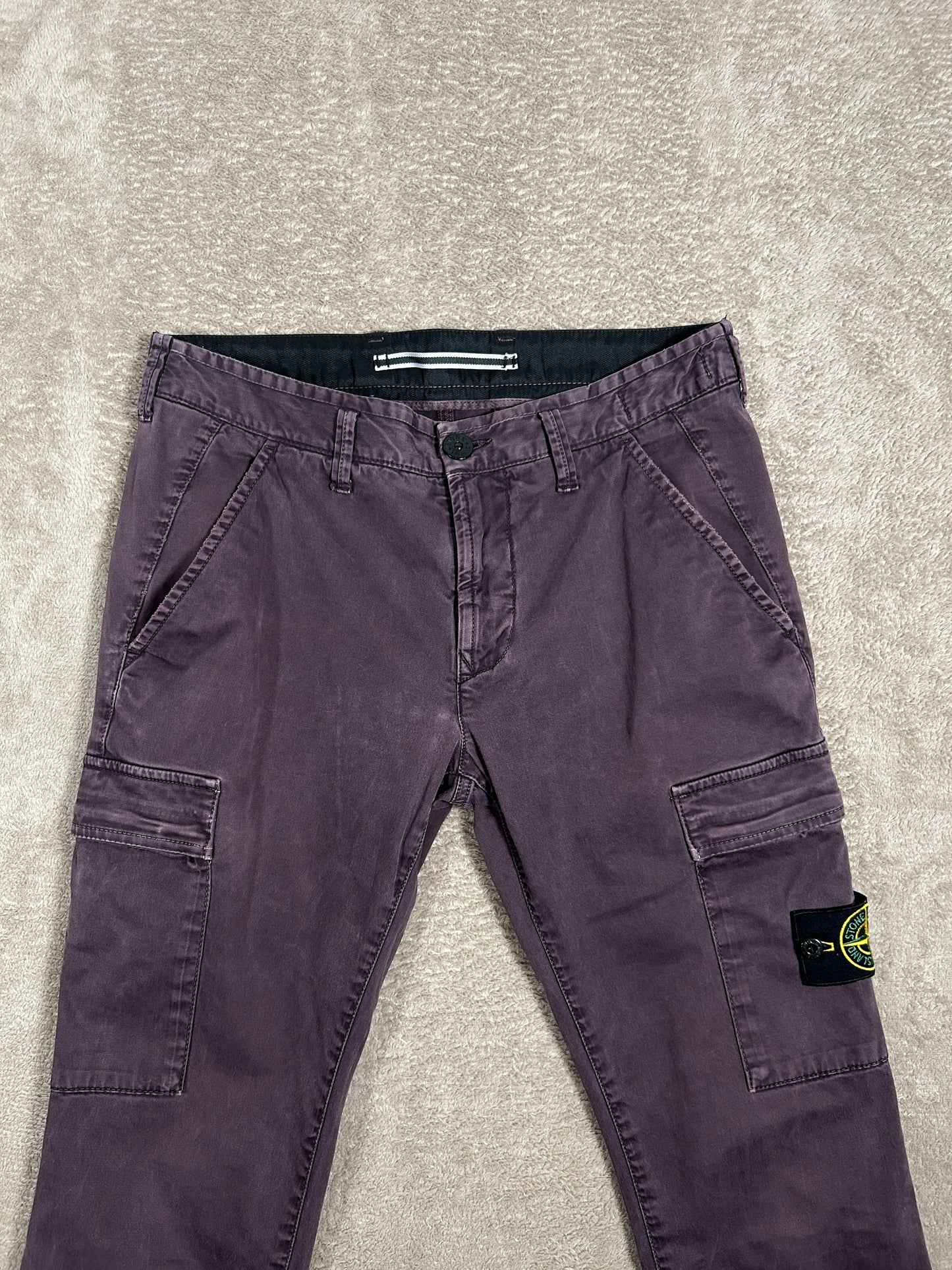 Stone Island burgundy Cargo Pants