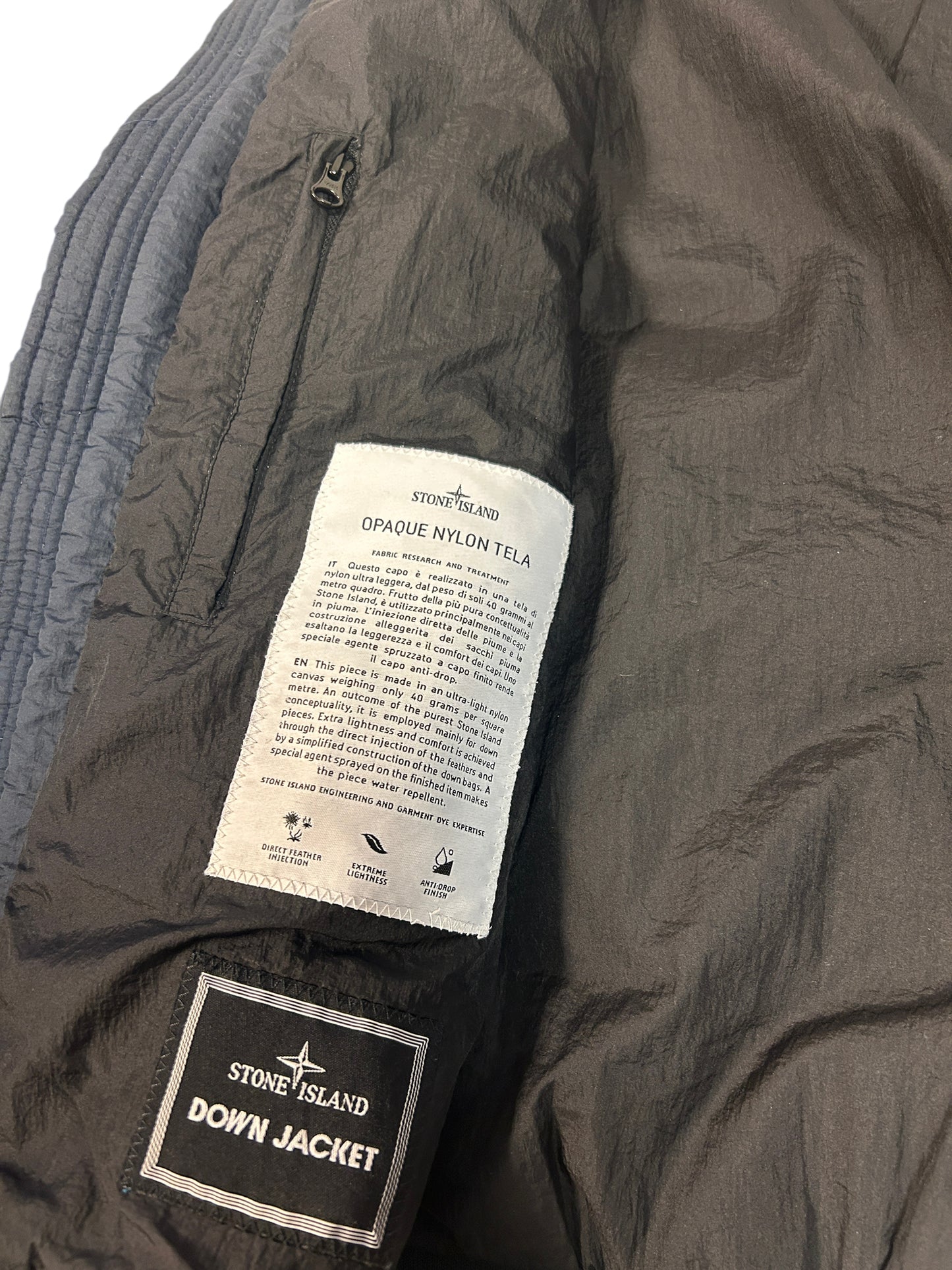 Stone Island Opaque Nylon Tela Dunjacka