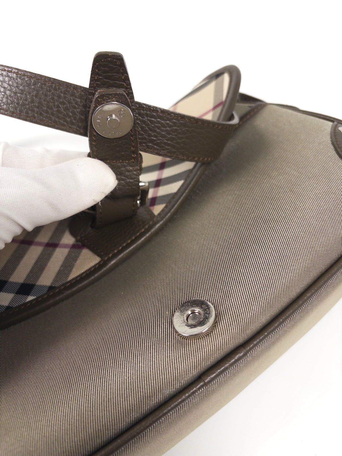 Burberry Check Buckle Shoulder Bag
