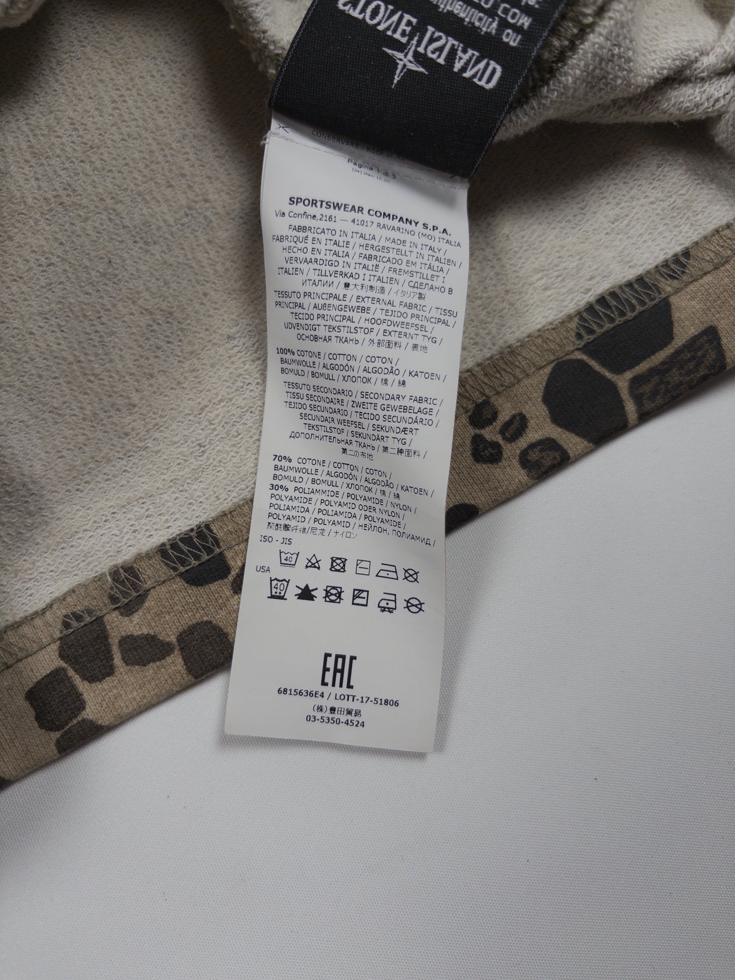 Stone Island Alligator Camo Sweatshirt