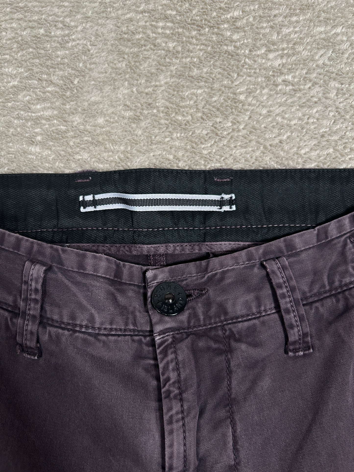 Stone Island burgundy Cargo Pants