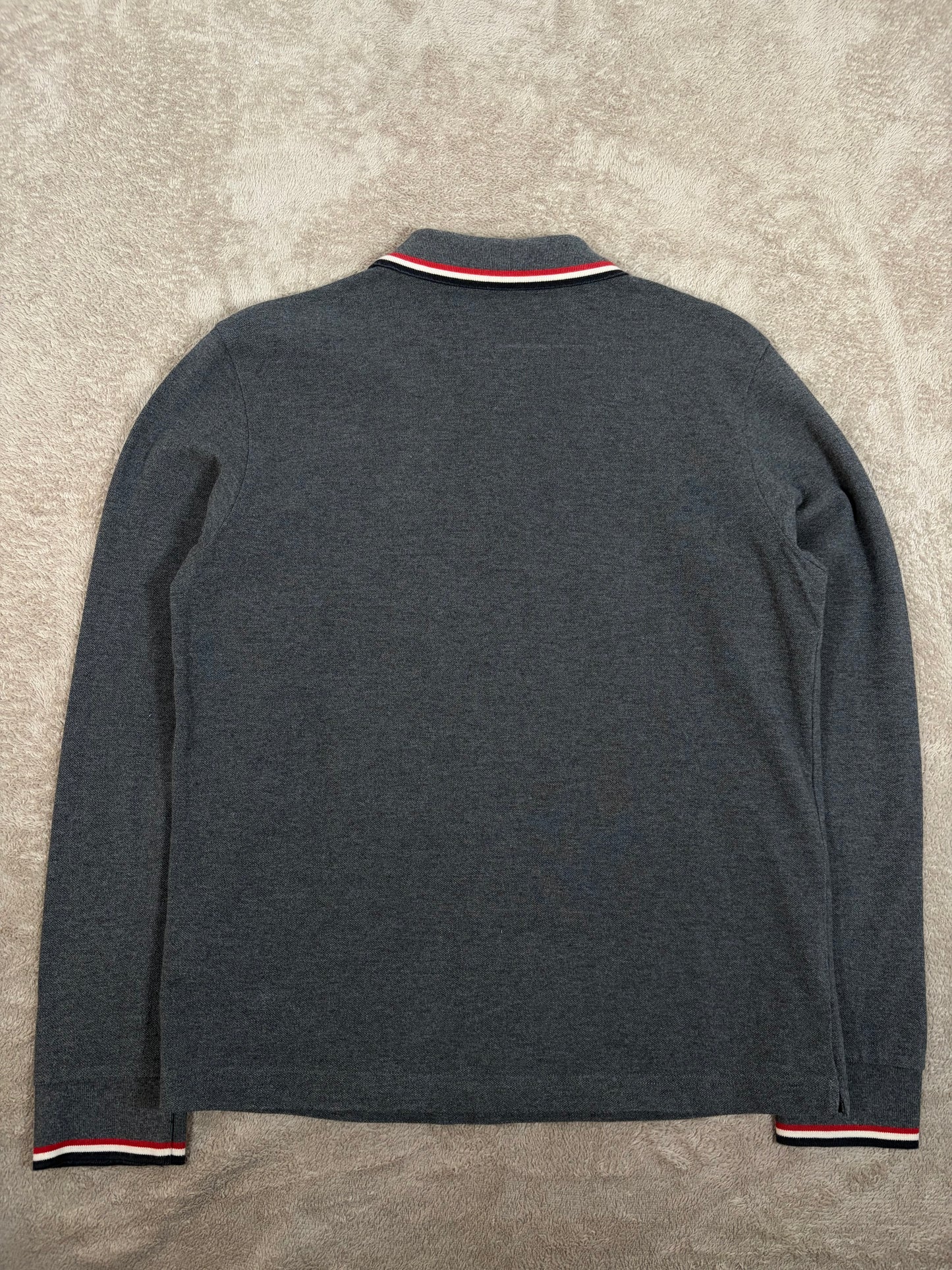 Moncler Tricolour Longsleeve Polo Shirt