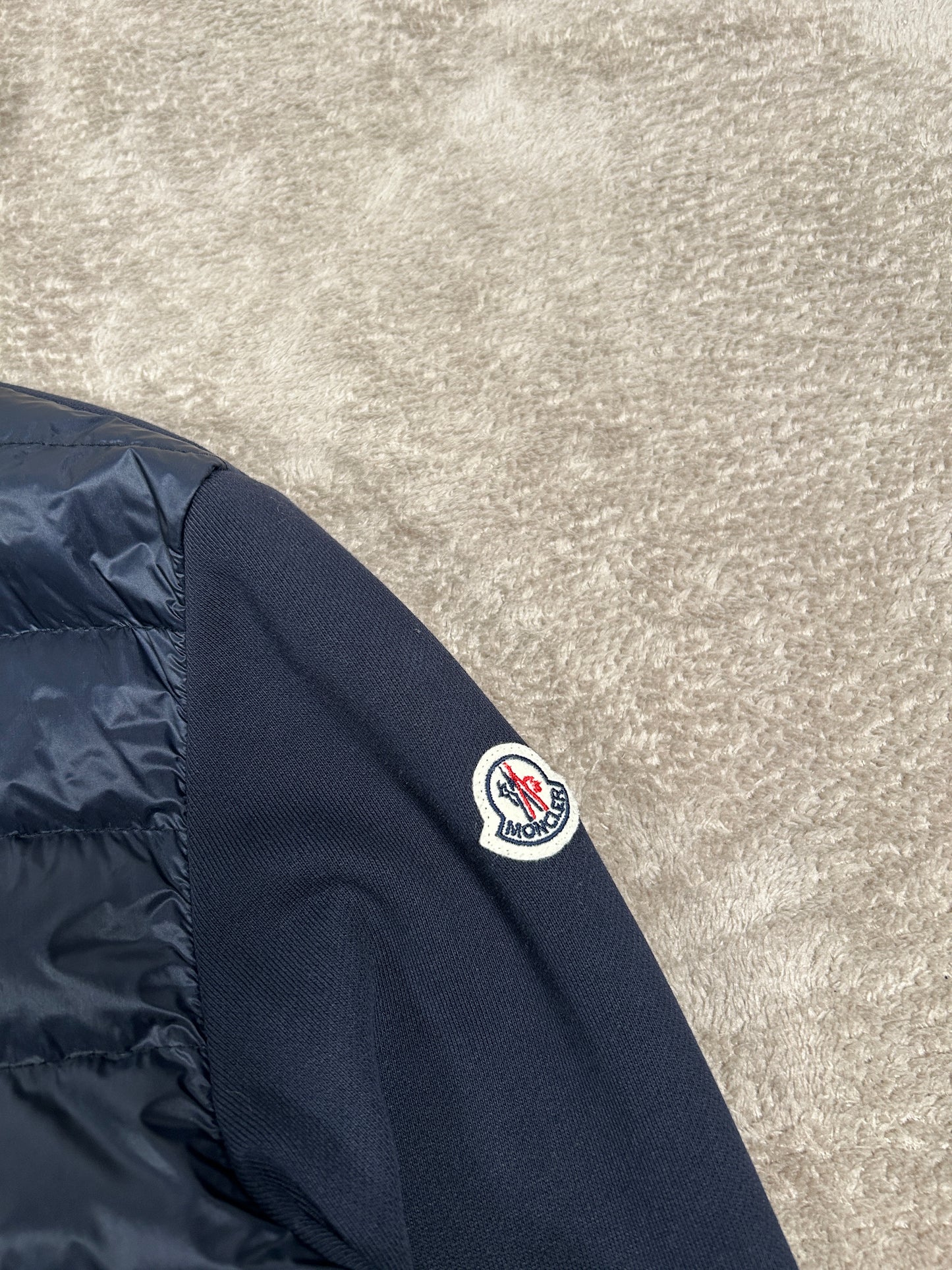 Moncler Tricolour Down Cardigan