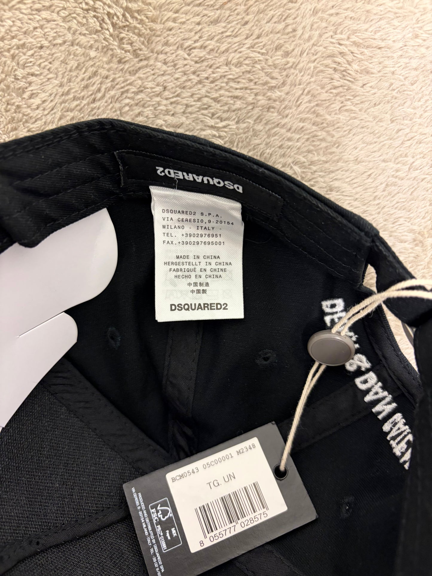 Dsquared2 Cap - Icon Forever - New with Tags