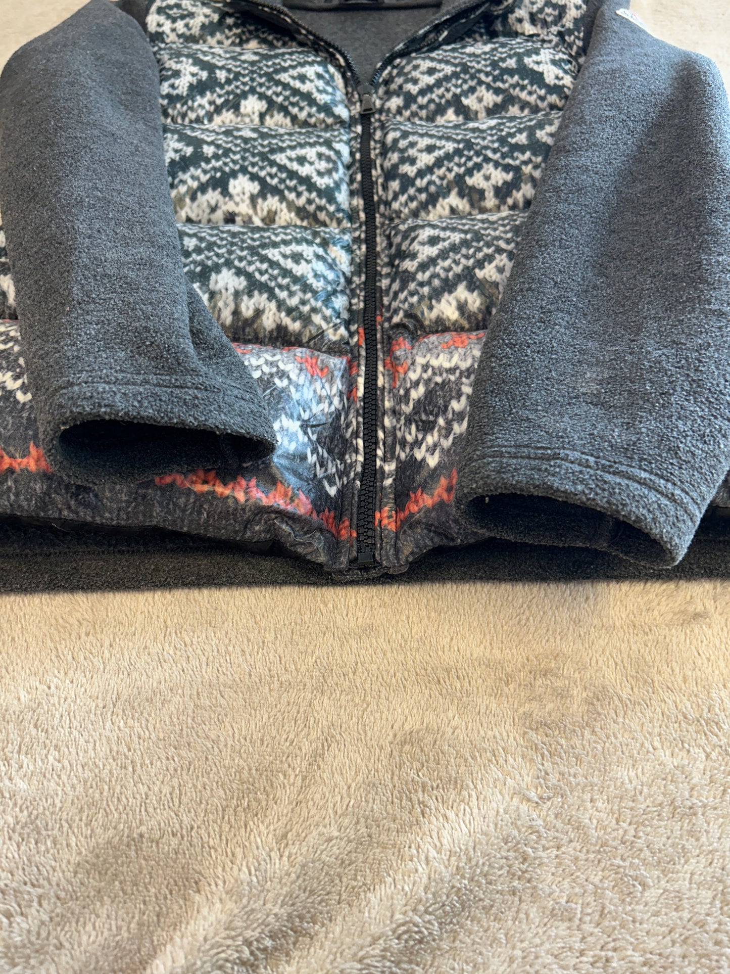 Moncler Kids Patterned Down Cardigan