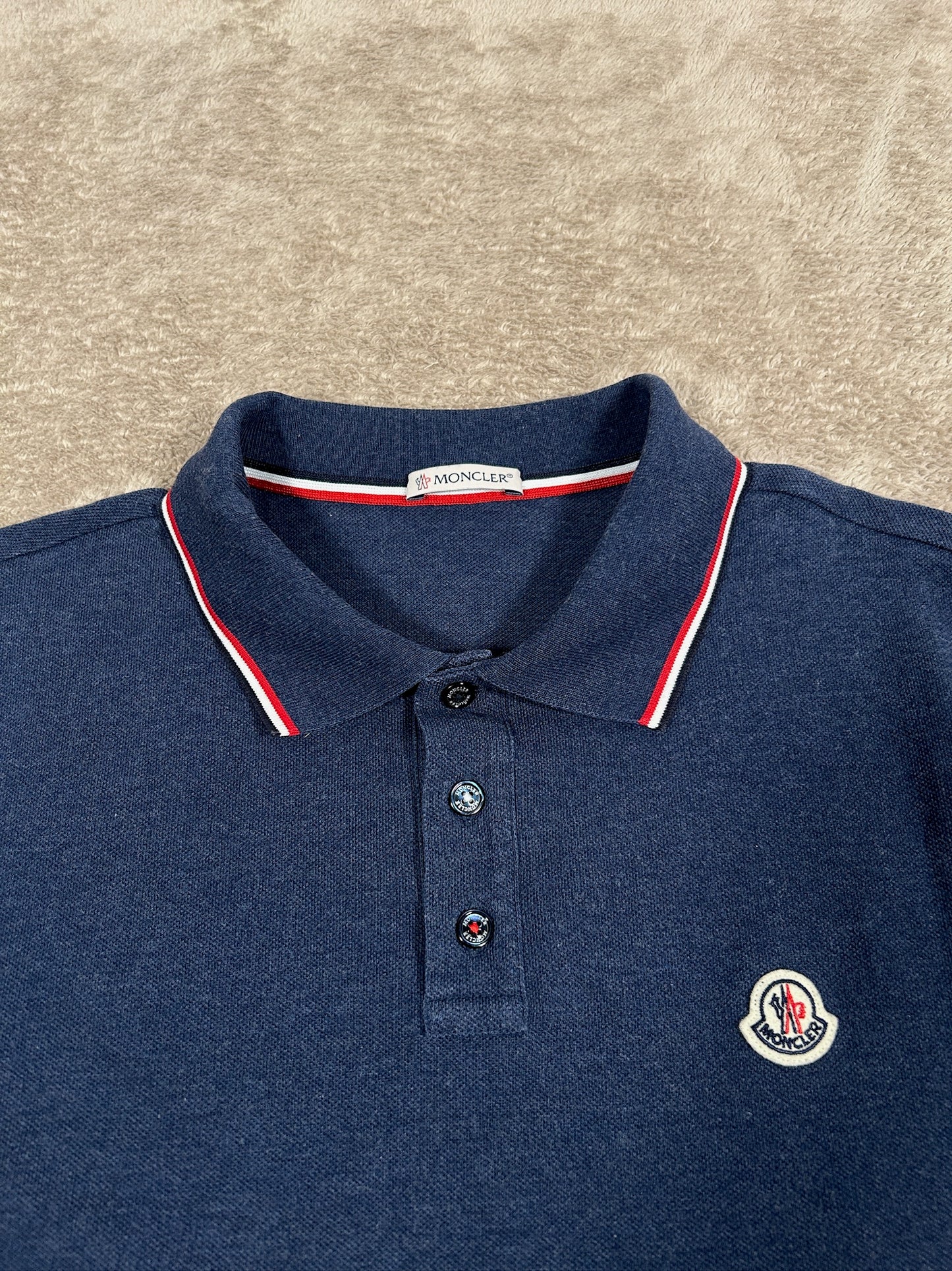 Moncler Tricolour Polo Shirt