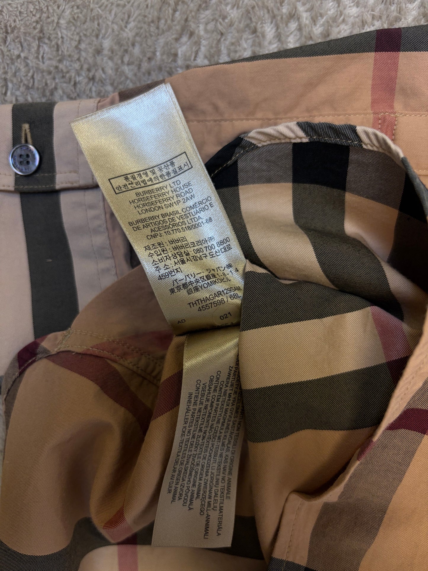 Burberry Check Shirt