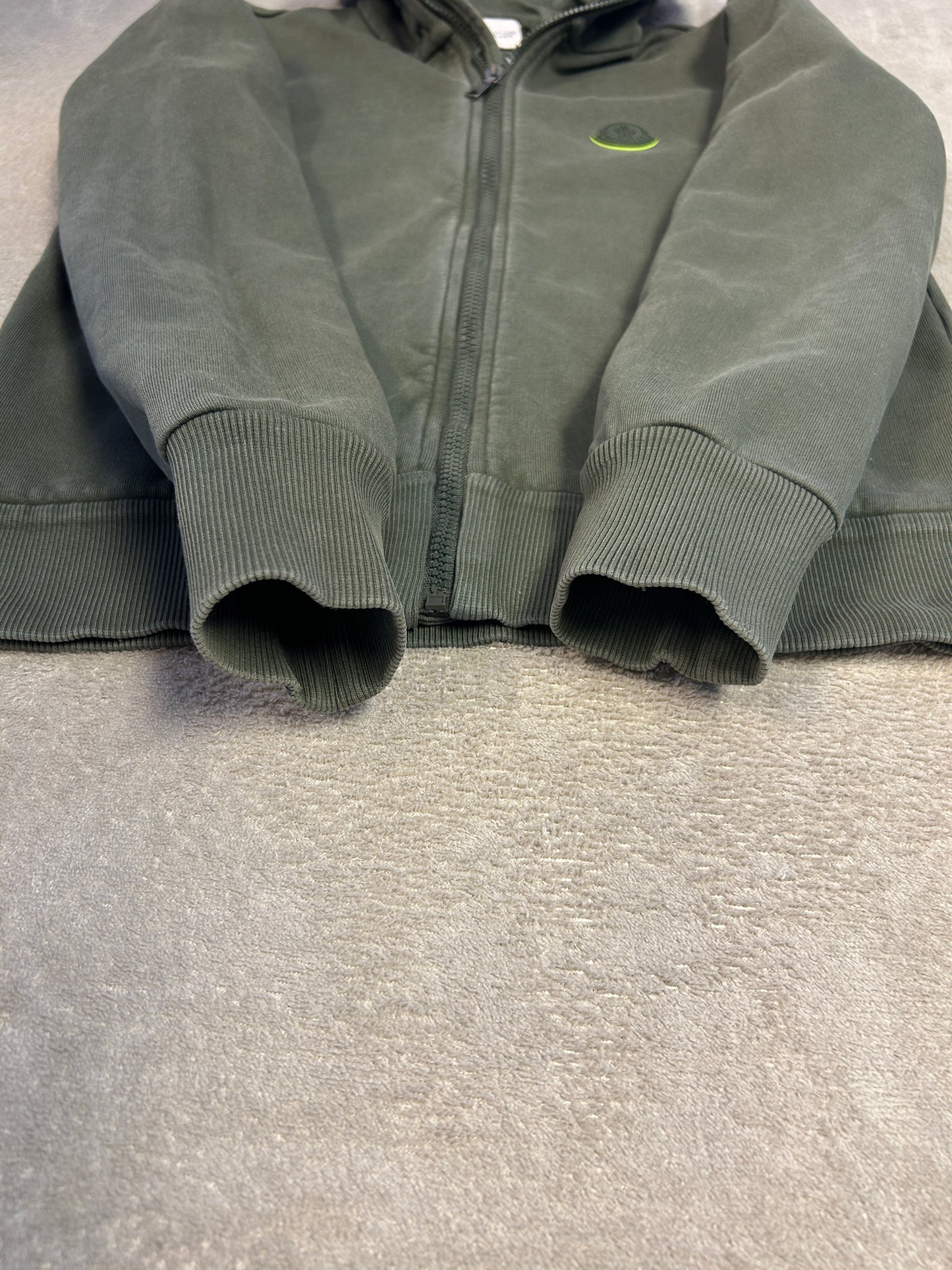 Moncler Kids Logo Tape Tracksuit - Olive Green
