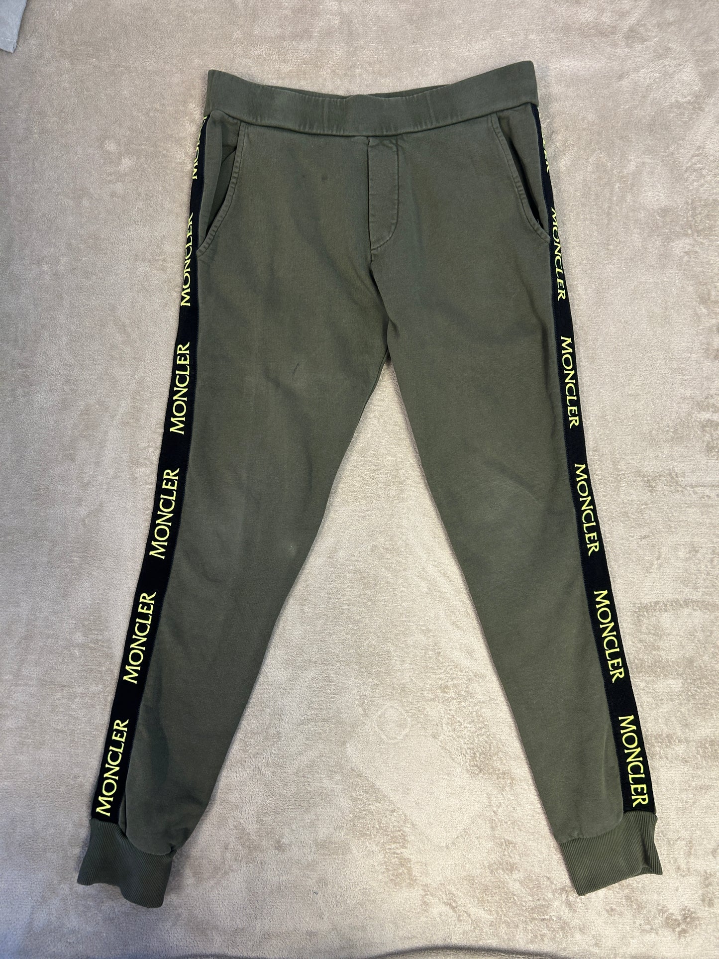 Moncler Kids Logo Tape Tracksuit - Olive Green
