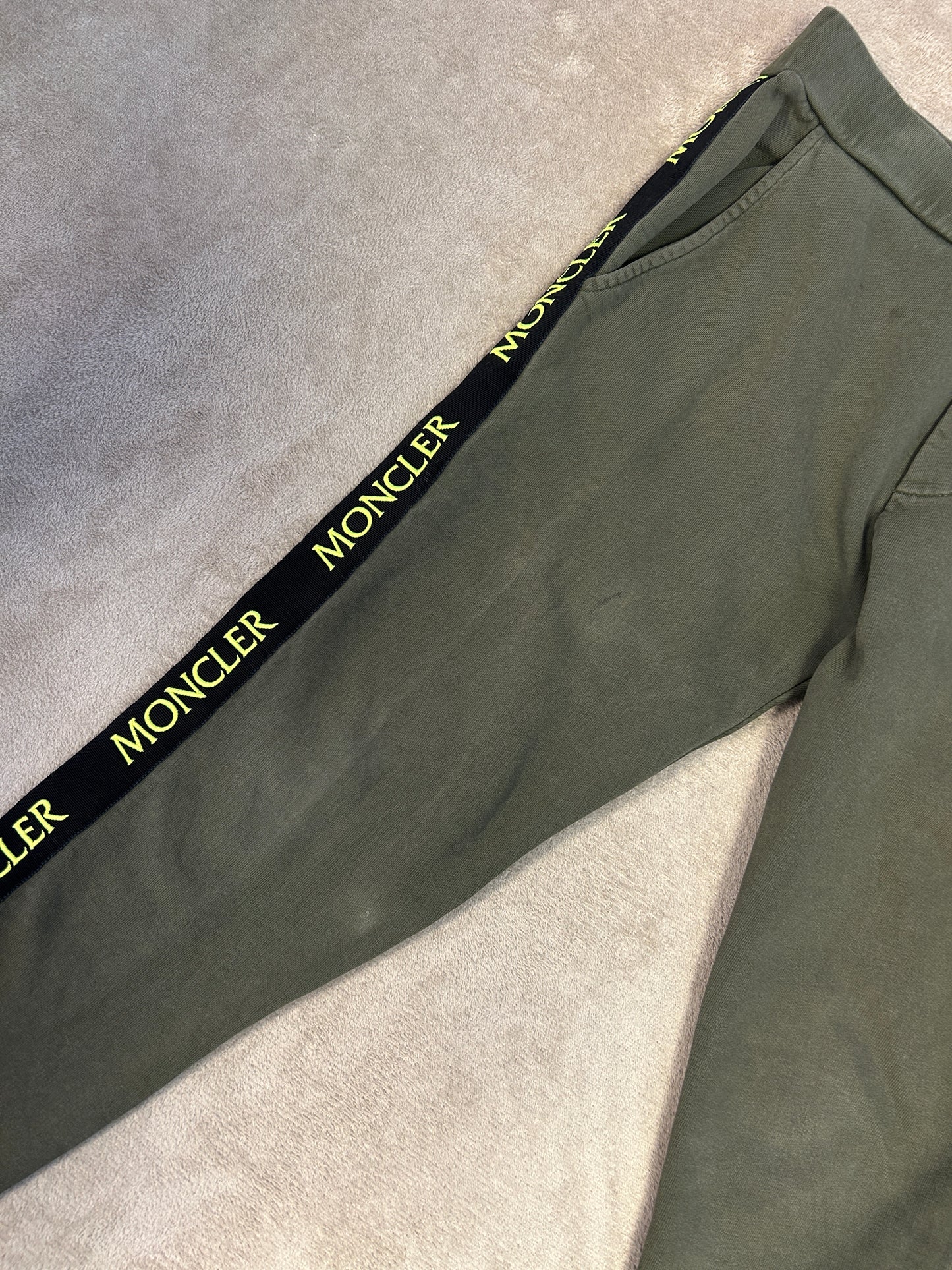 Moncler Kids Logo Tape Tracksuit - Olive Green