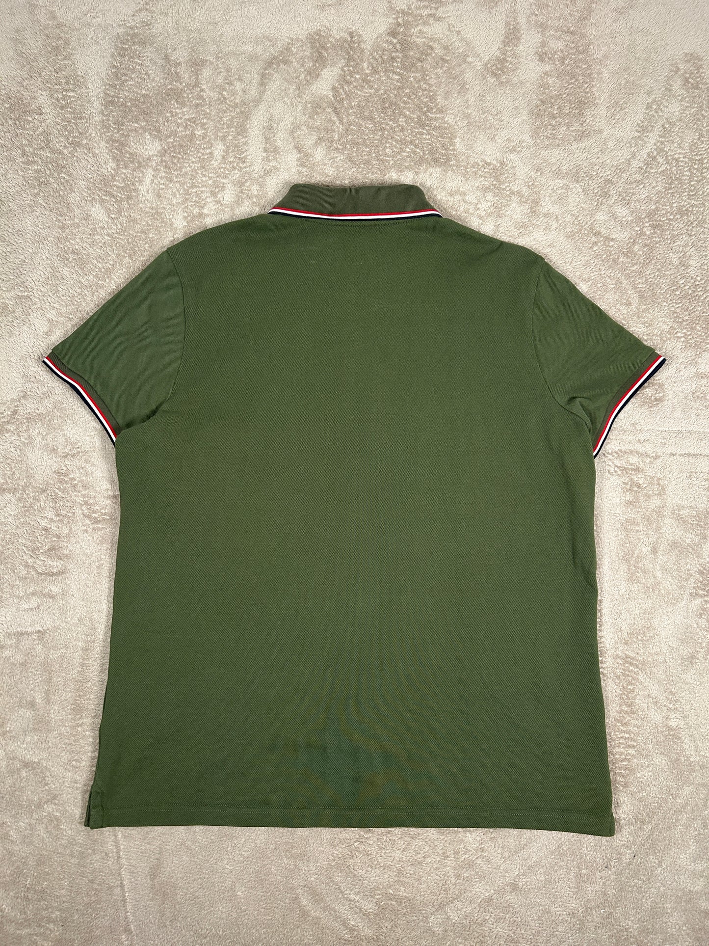 Moncler Tricolur Polo Shirt - Green