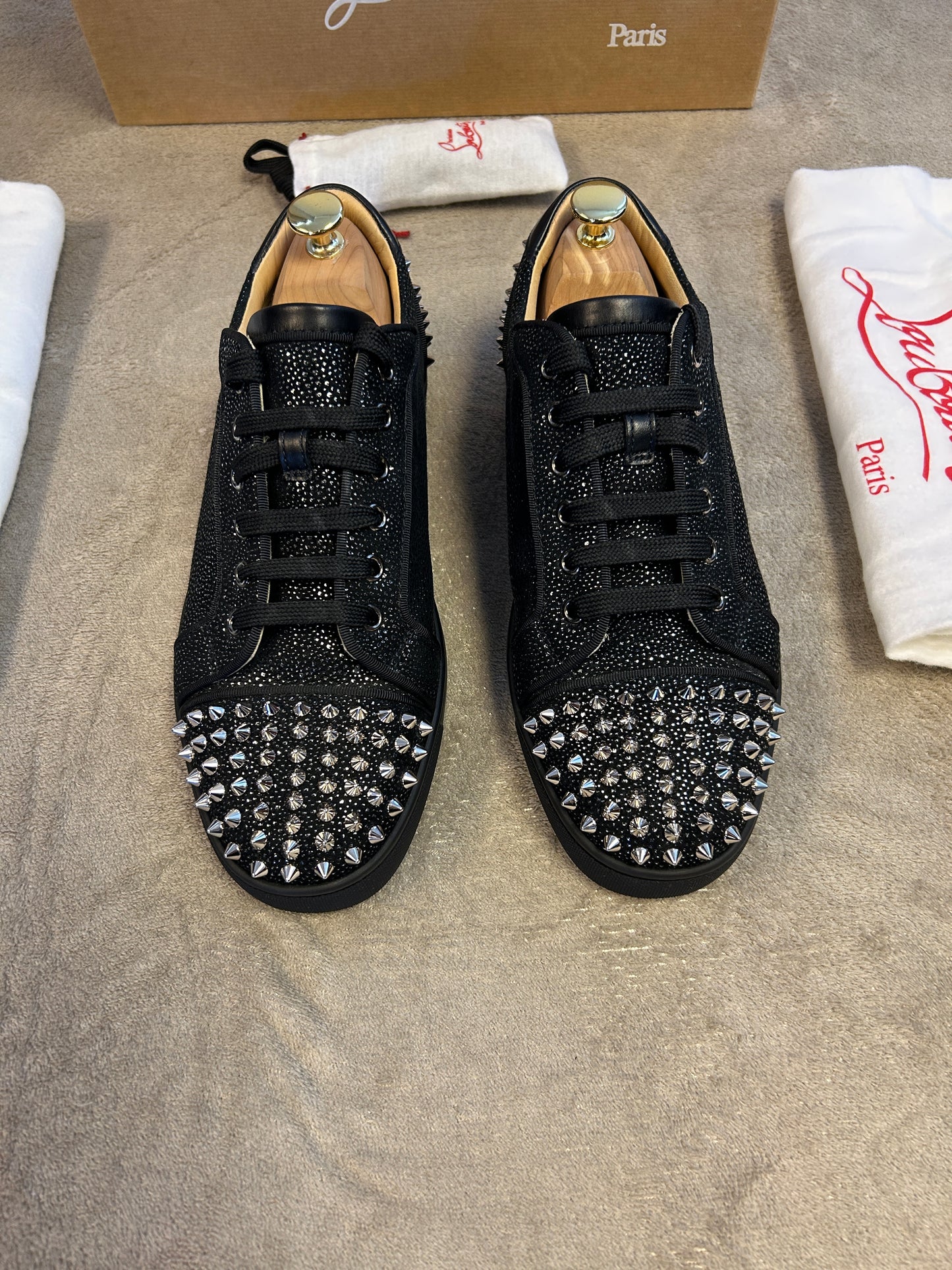 Christian Louboutin Seavaste 2 Flat Suede Black