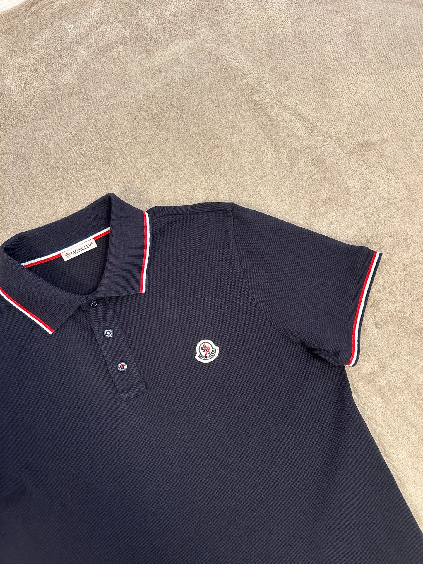 Moncler Tricolour Polo Shirt