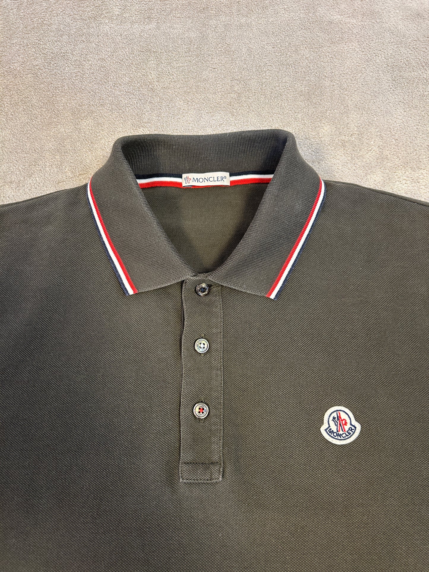 Moncler Tricolour Polo Shirt