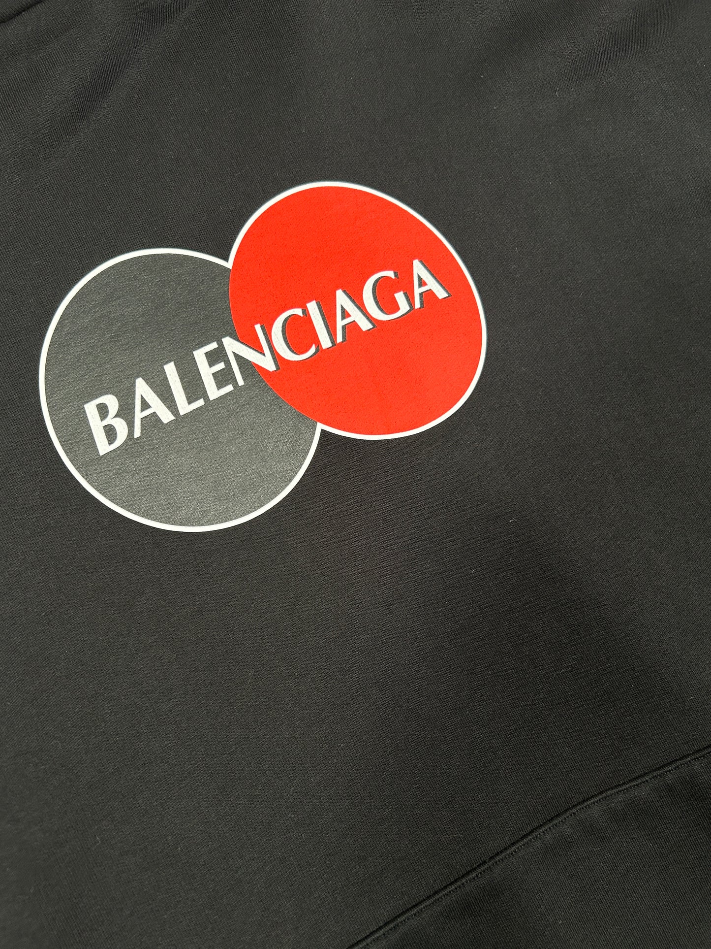 Balenciaga kreditkortslogotyphuvtröja