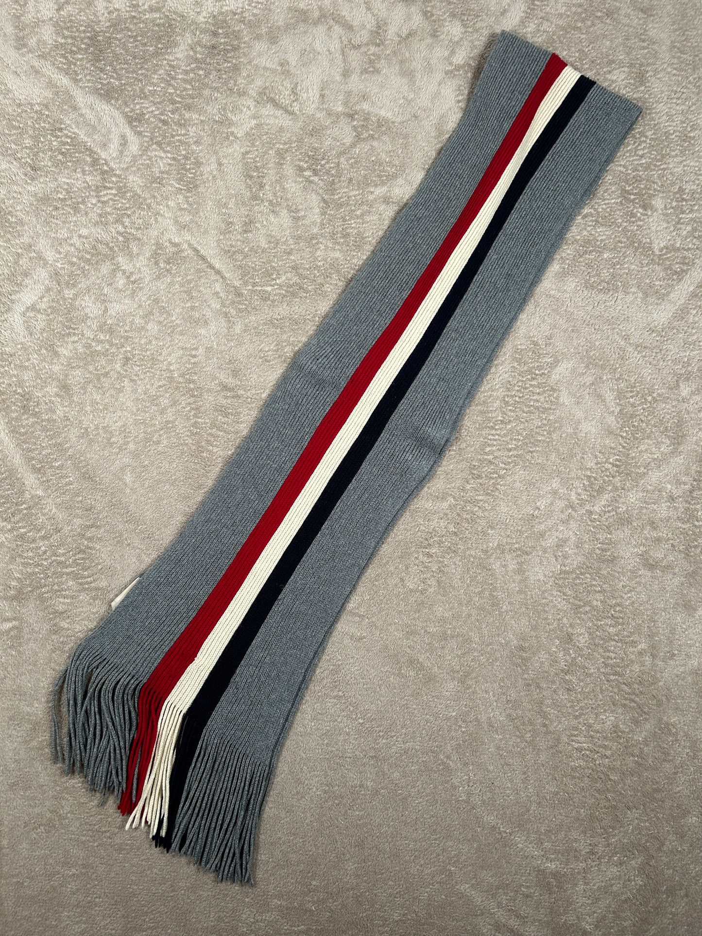 Moncler Tricolour Wool Scarf