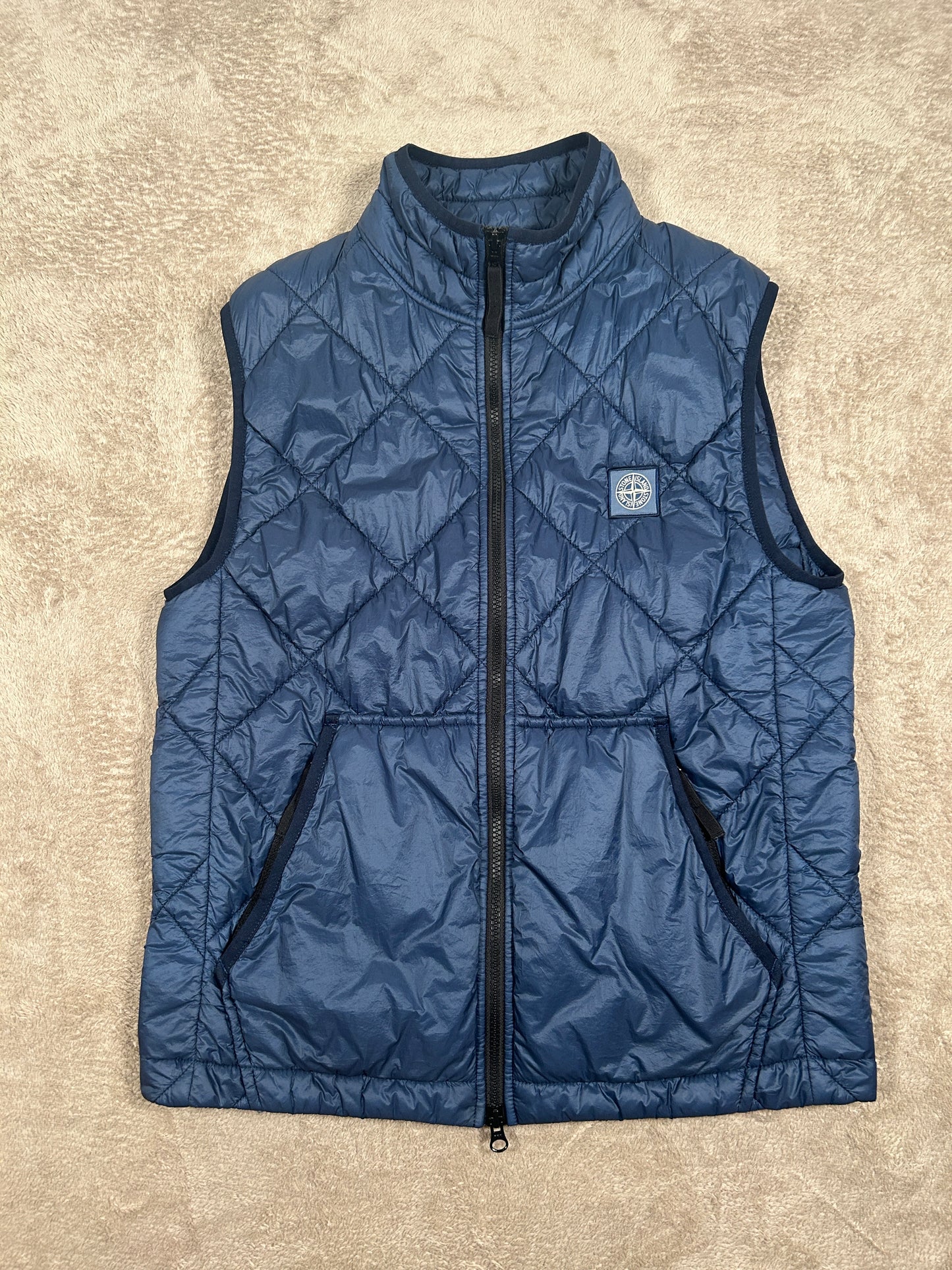 Stone Island Garment Dyed Quilted Micro Yarn Väst