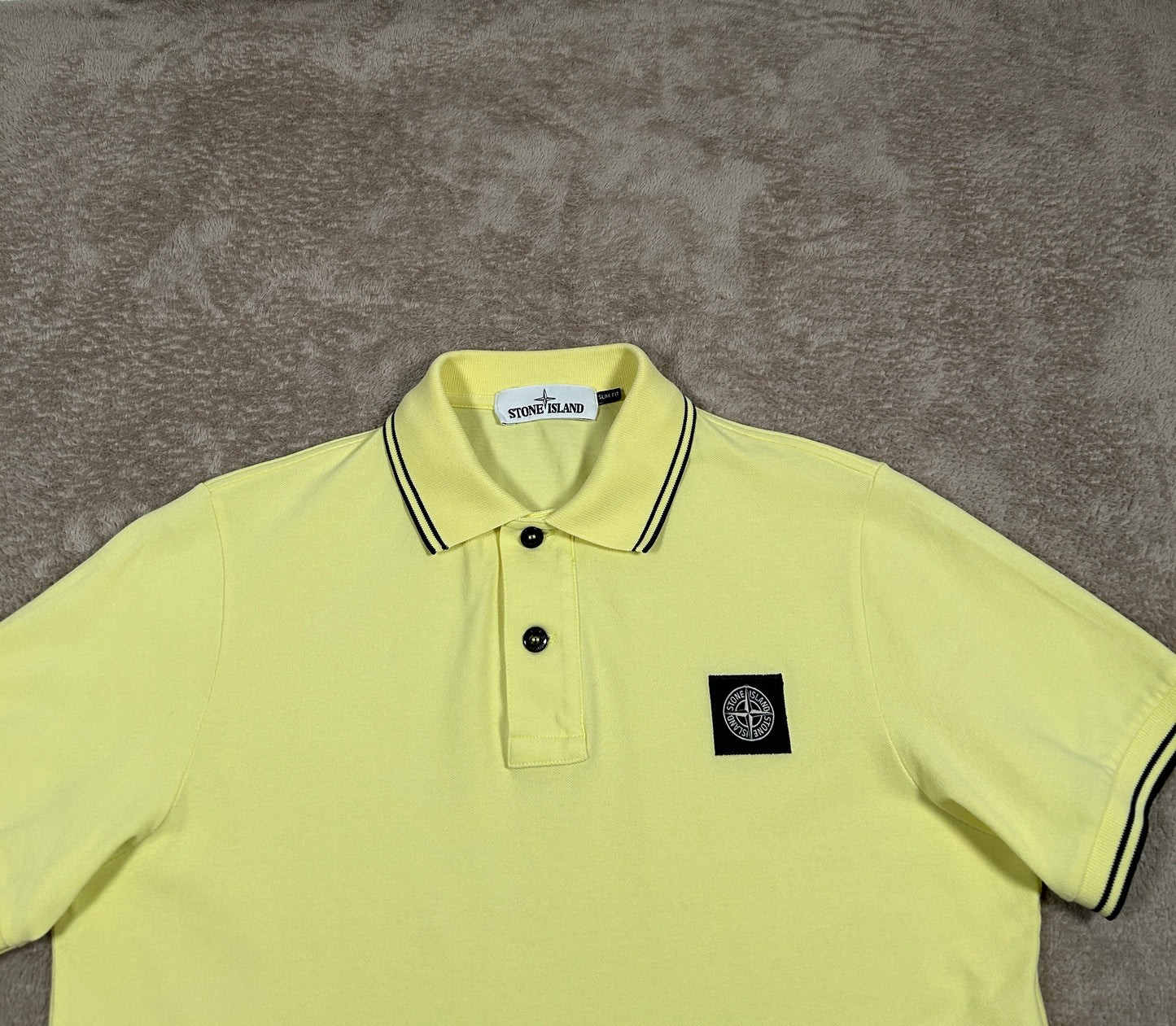 Stone Island pikétröja gul
