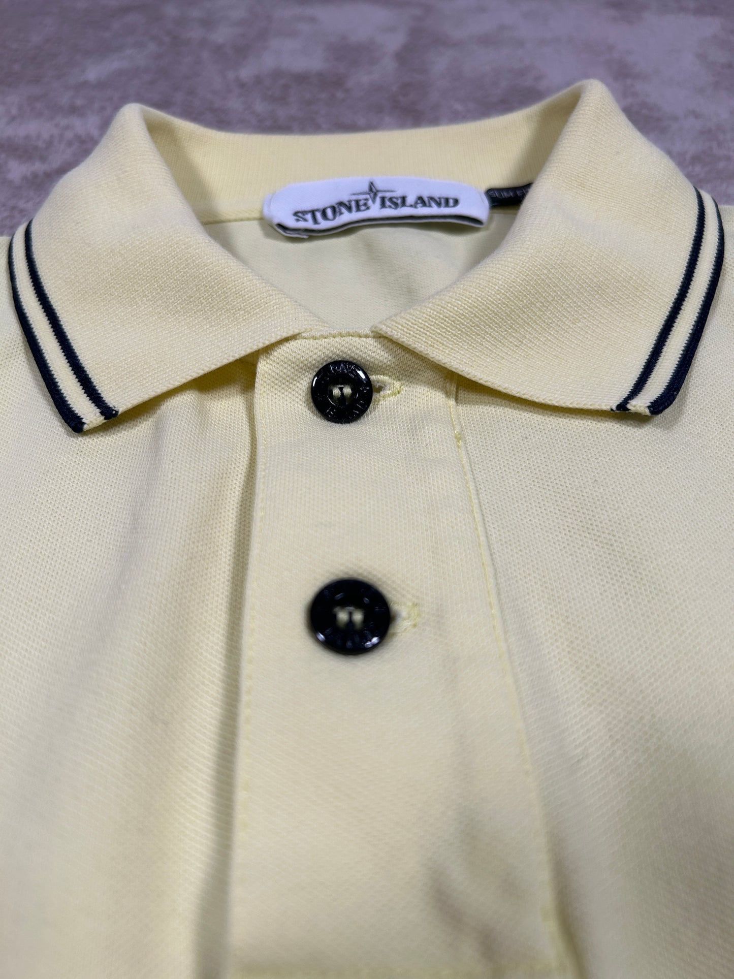 Stone Island pikétröja gul