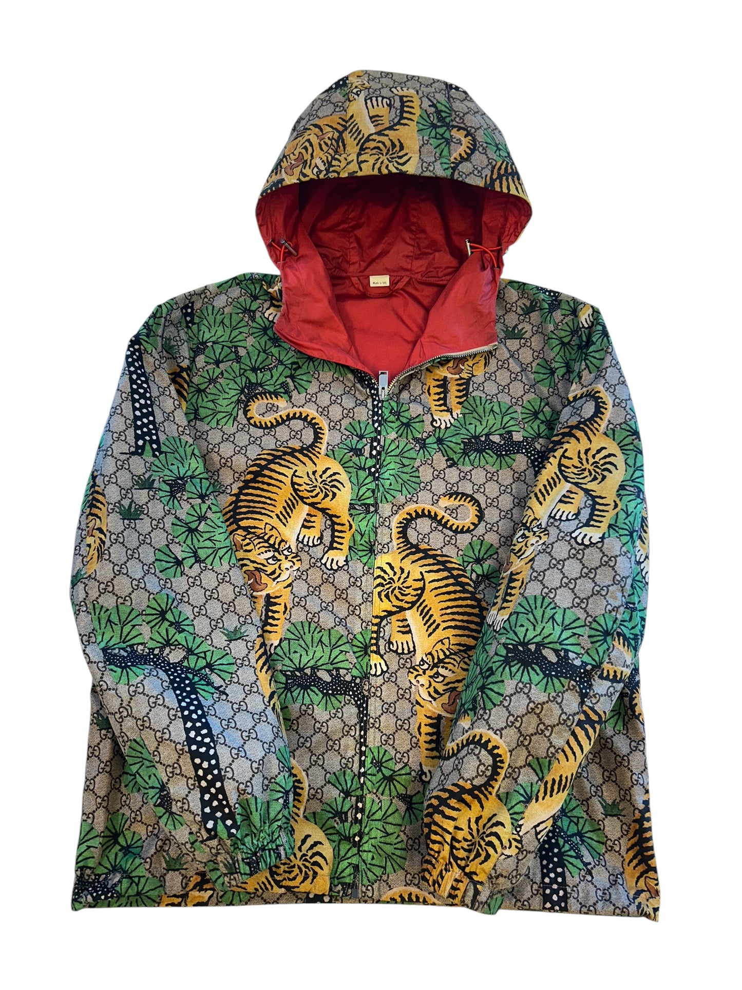 Gucci Tiger Bengal Windbreaker Jacka (SÄLLSYNT)