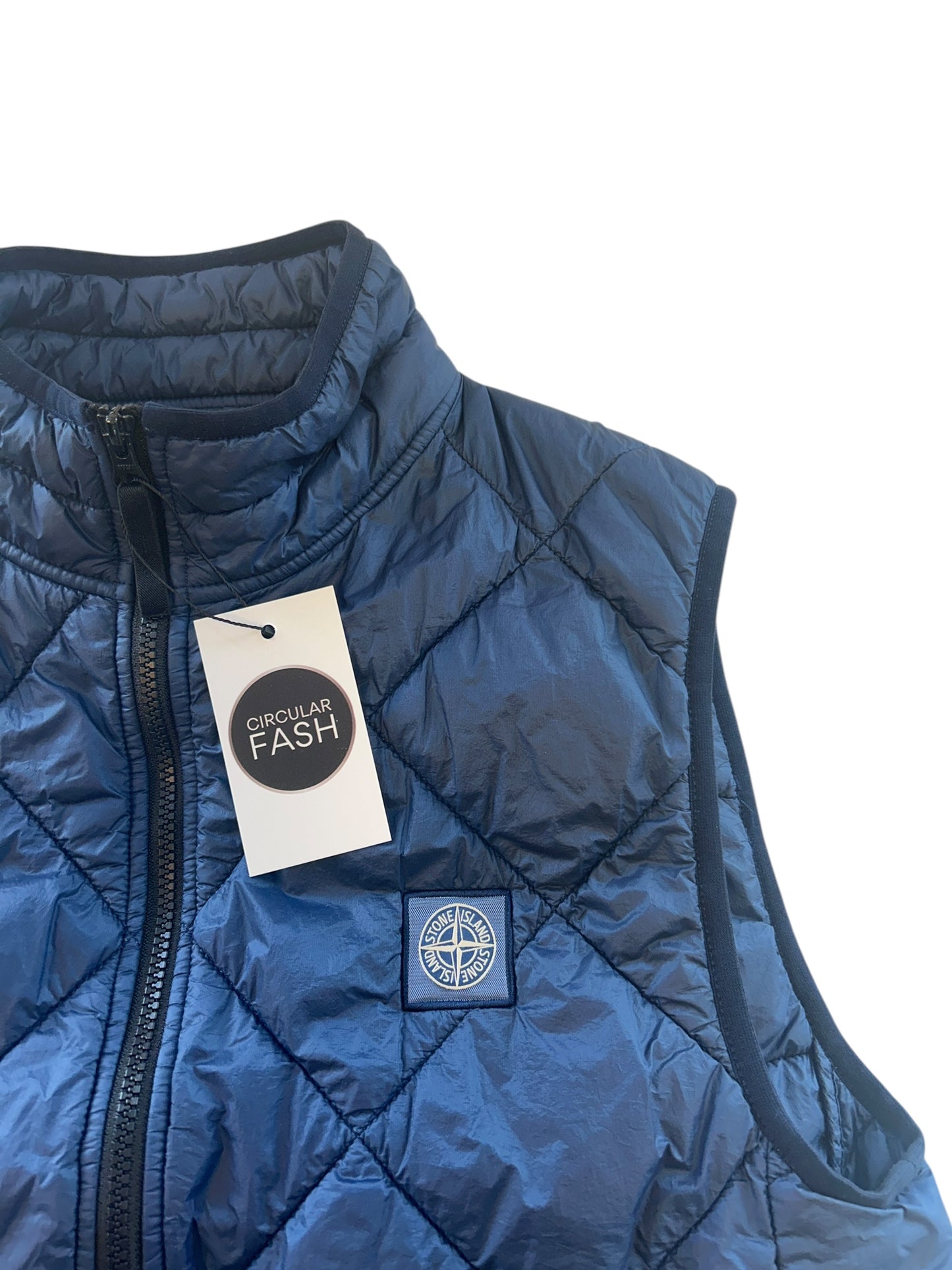 Stone Island Garment Dyed Quilted Micro Yarn Väst