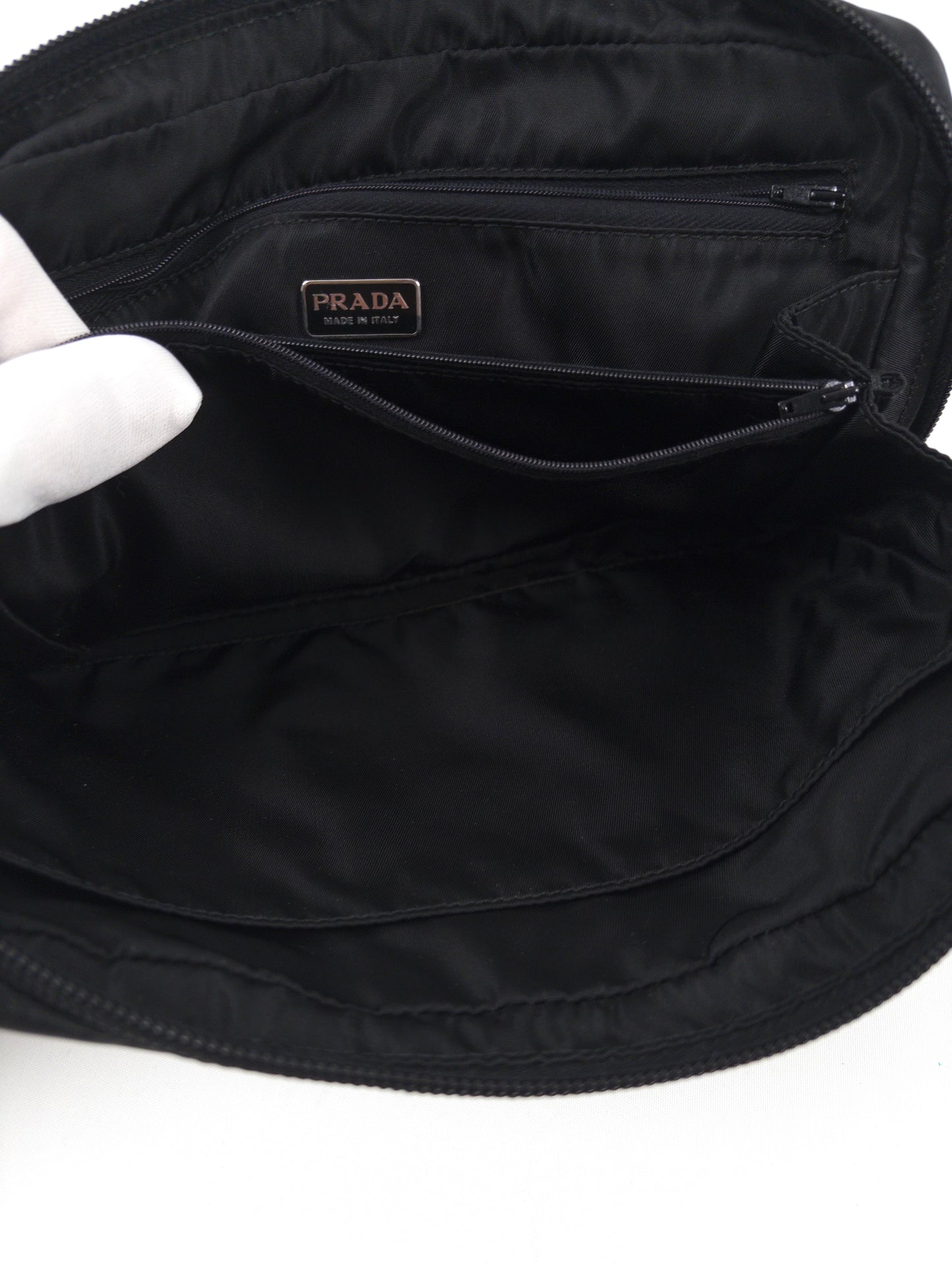 Prada Tessuto Nylon Medium Pouch Bag