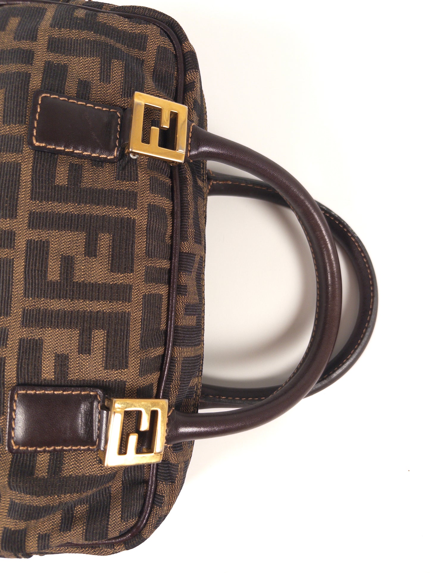 Fendi Zucca FF Top Handbag Vintage