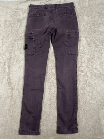 Stone Island burgundy Cargo Pants