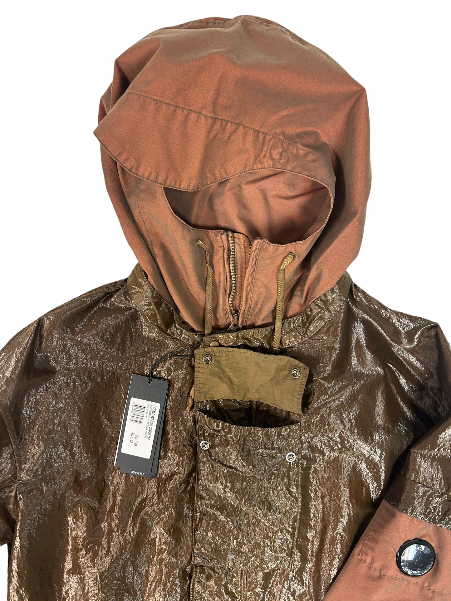 CP Company 50 Fili Tr-P Brun Fältjacka Helt Ny