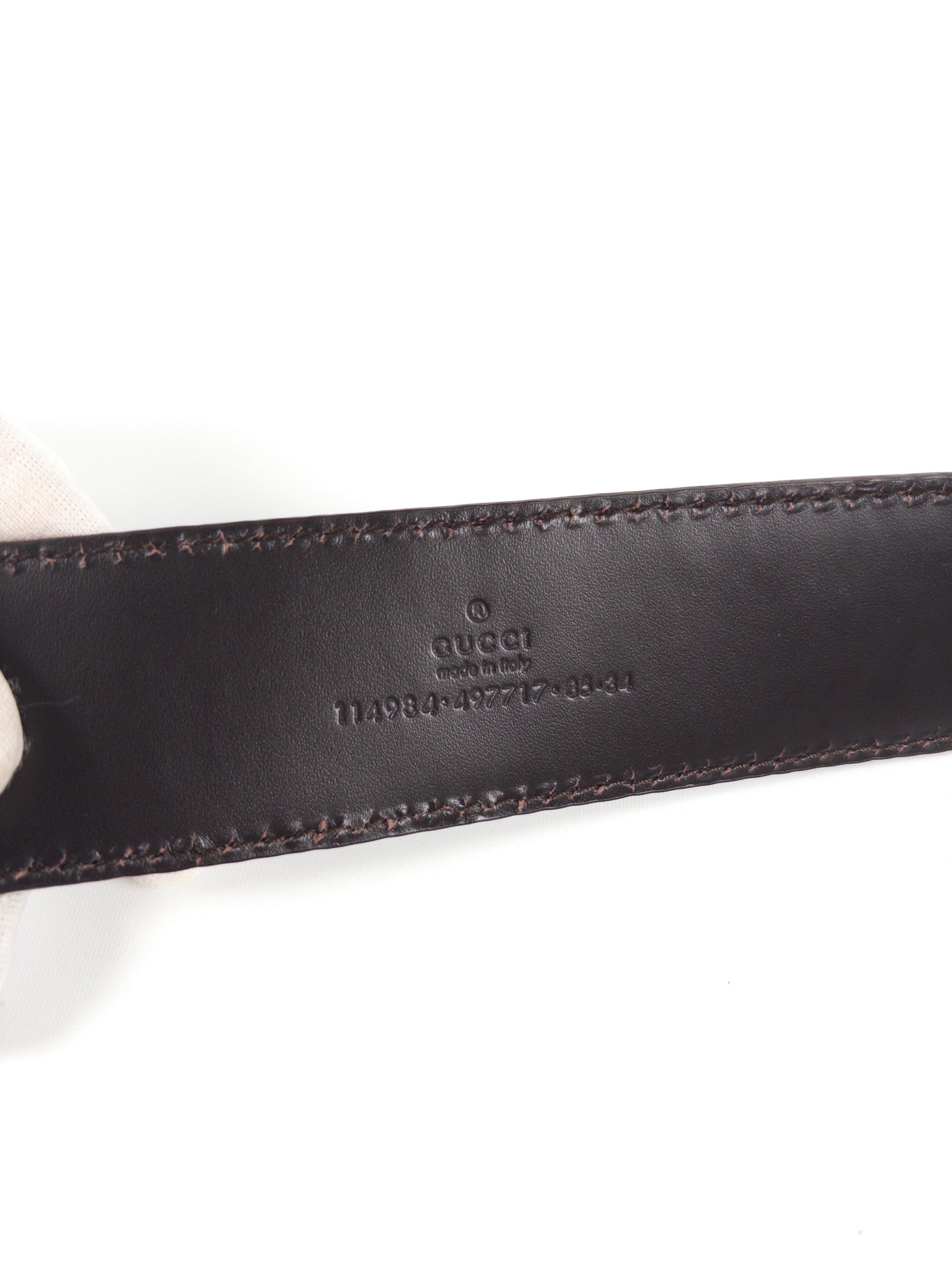 Gucci GG Leather Belt