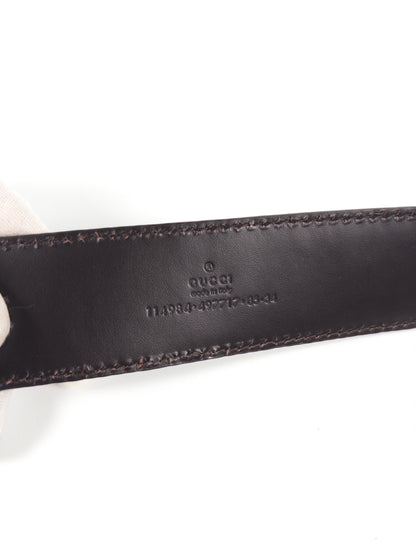 Gucci GG Leather Belt