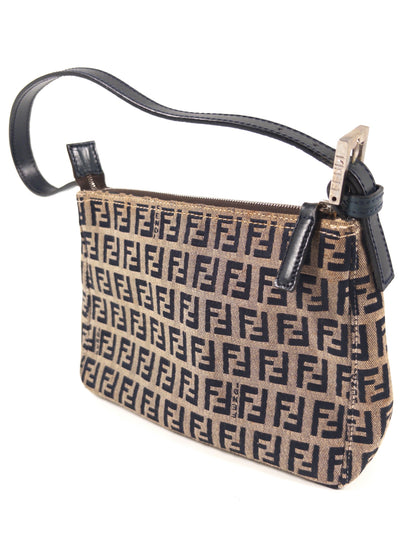 Fendi Zucchino FF Top Handle Bag