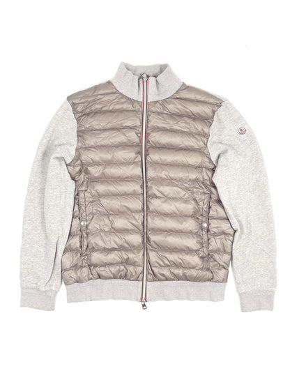 Moncler Tricolor Down Cardigan