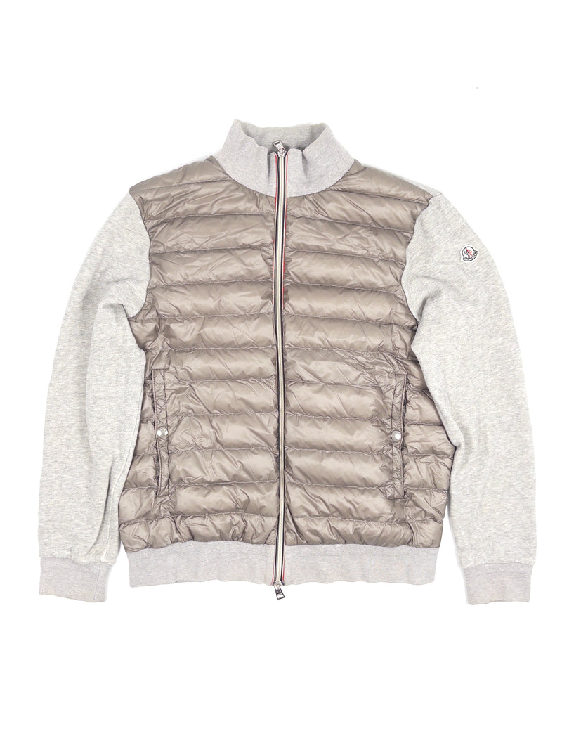 Moncler Tricolor Down Cardigan