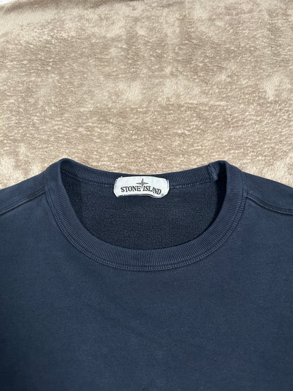 Stone Island Spellout Sweatshirt Navy