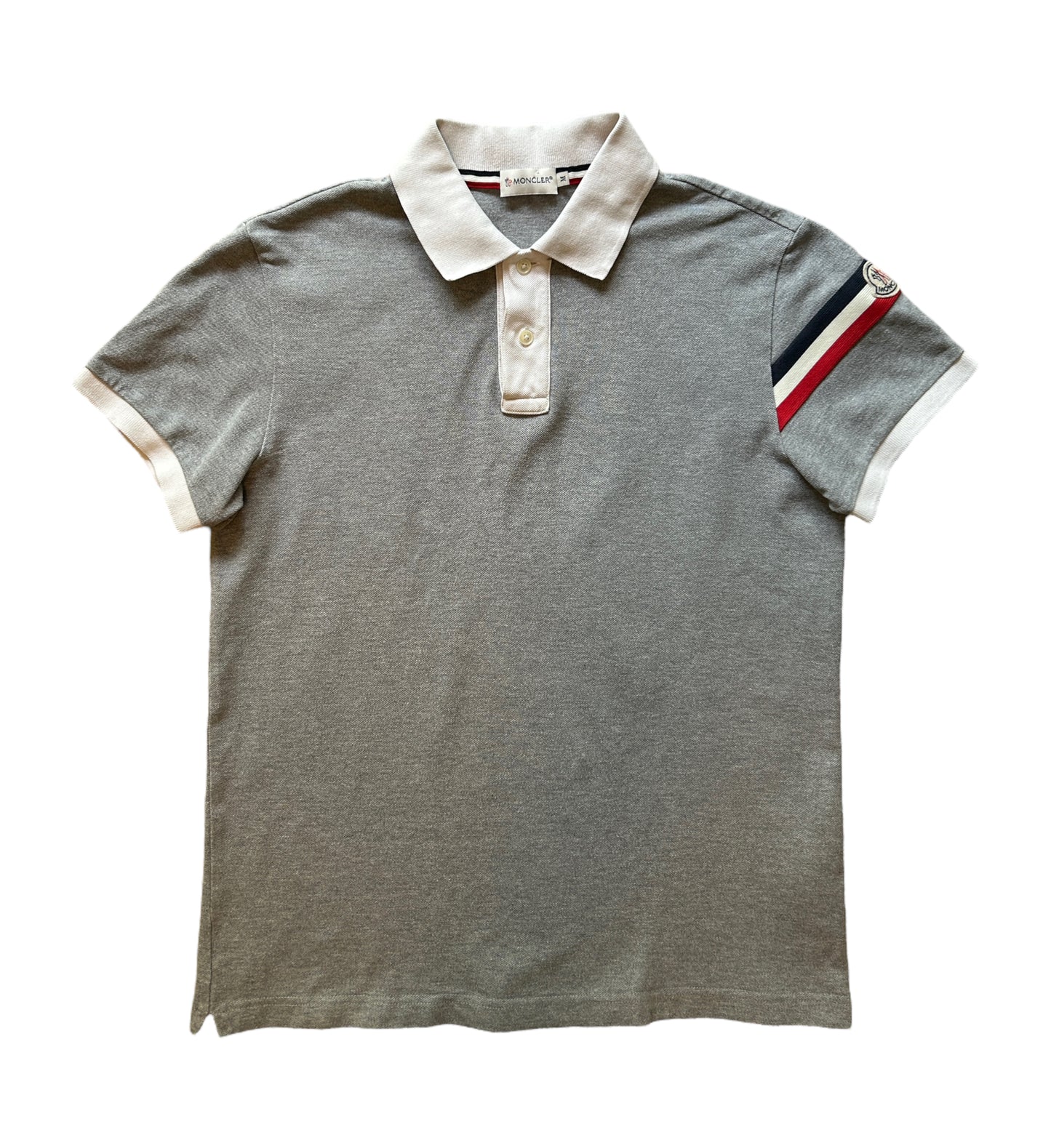 Moncler Polo Sleeve Striples Grey