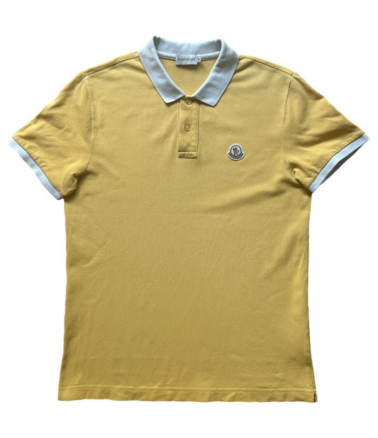 Moncler Yellow Polo Shirt